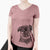 Aviator Simone the Brussels Griffon - Women's V-neck Shirt