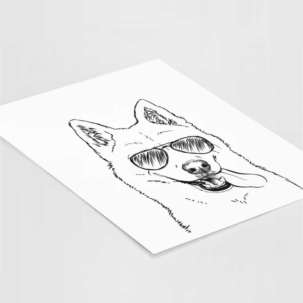 Sinatra the Siberian Husky Art Print