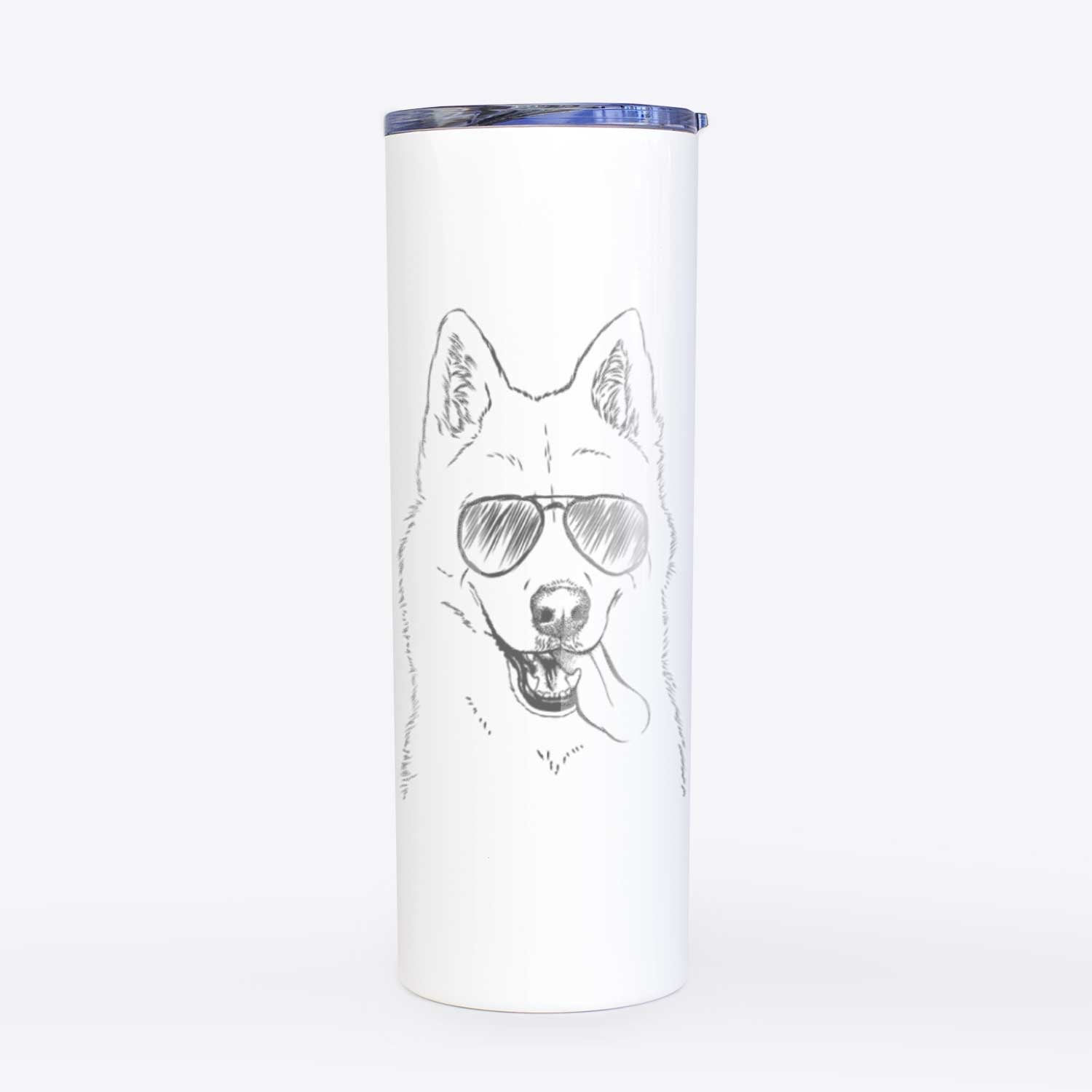 Sinatra  the Siberian Husky - 20oz Skinny Tumbler