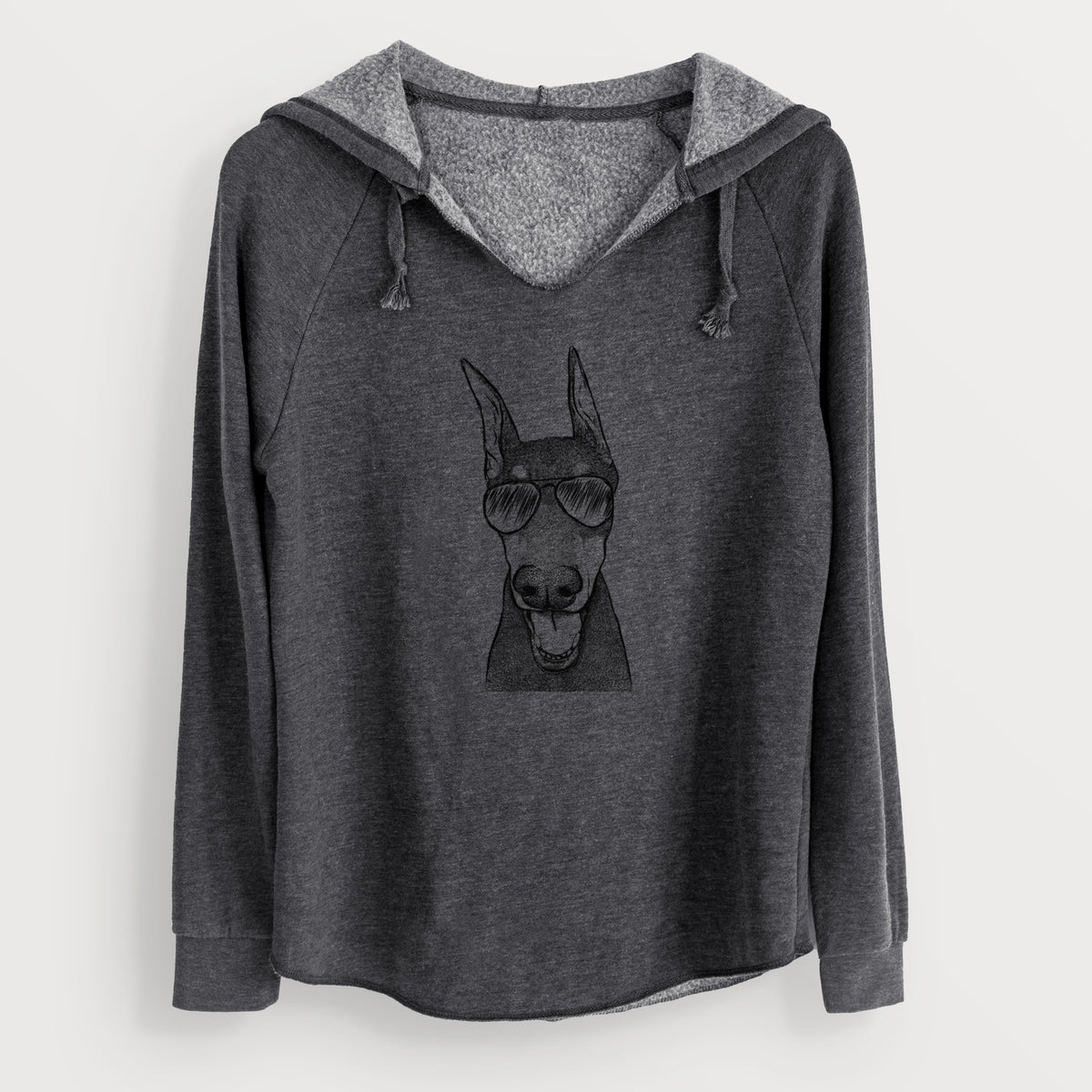 Aviator Sir Duke the Doberman Pinscher - Cali Wave Hooded Sweatshirt
