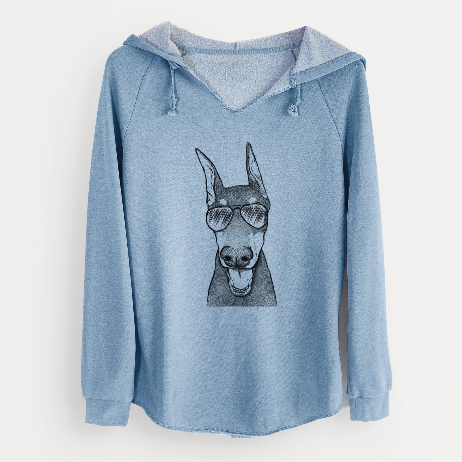 Aviator Sir Duke the Doberman Pinscher - Cali Wave Hooded Sweatshirt