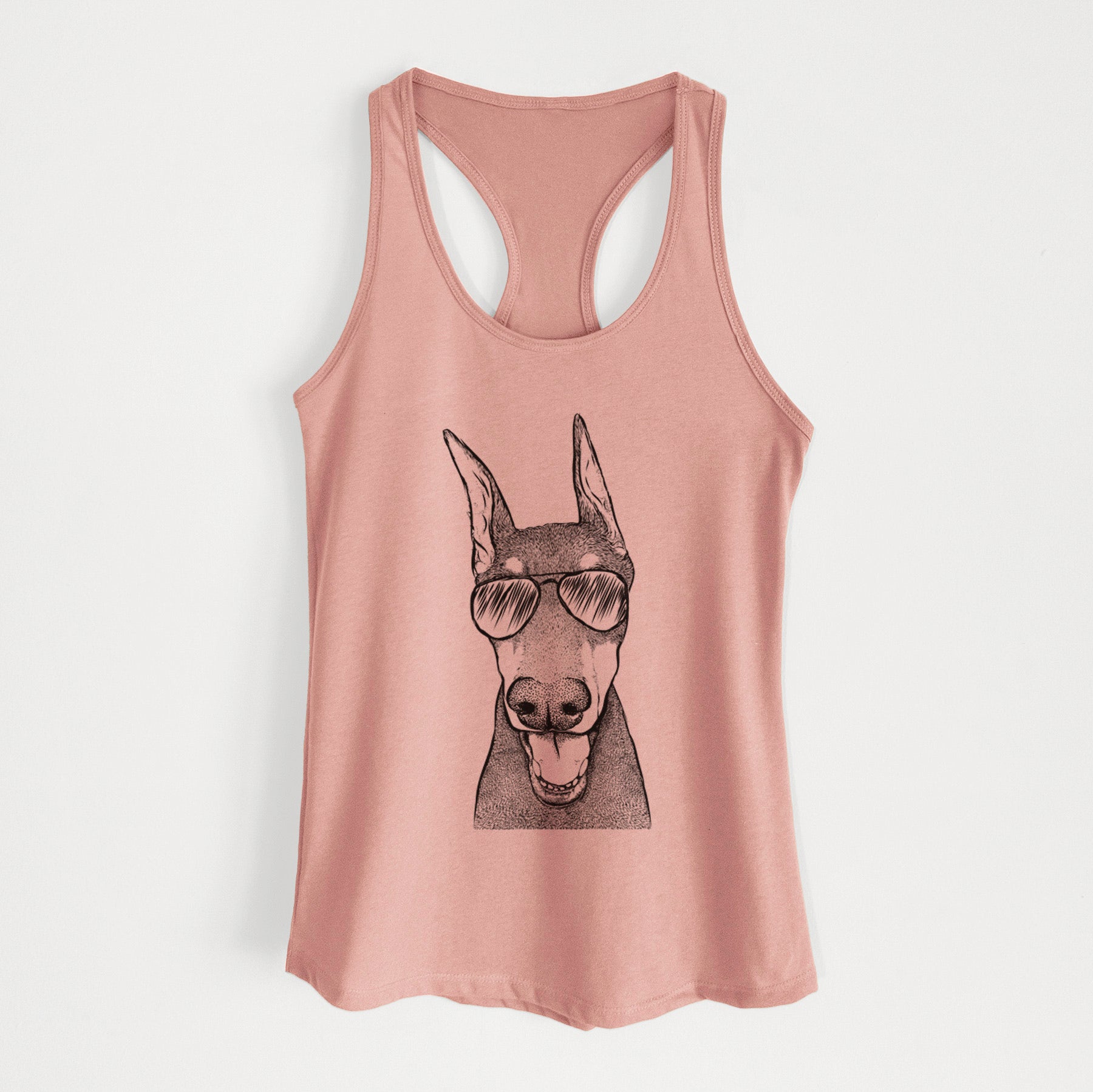 Sir Duke the Doberman Pinscher - Women's Racerback Tanktop