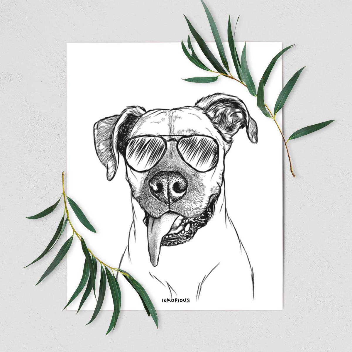 Sir Jake the Boxer Art Print