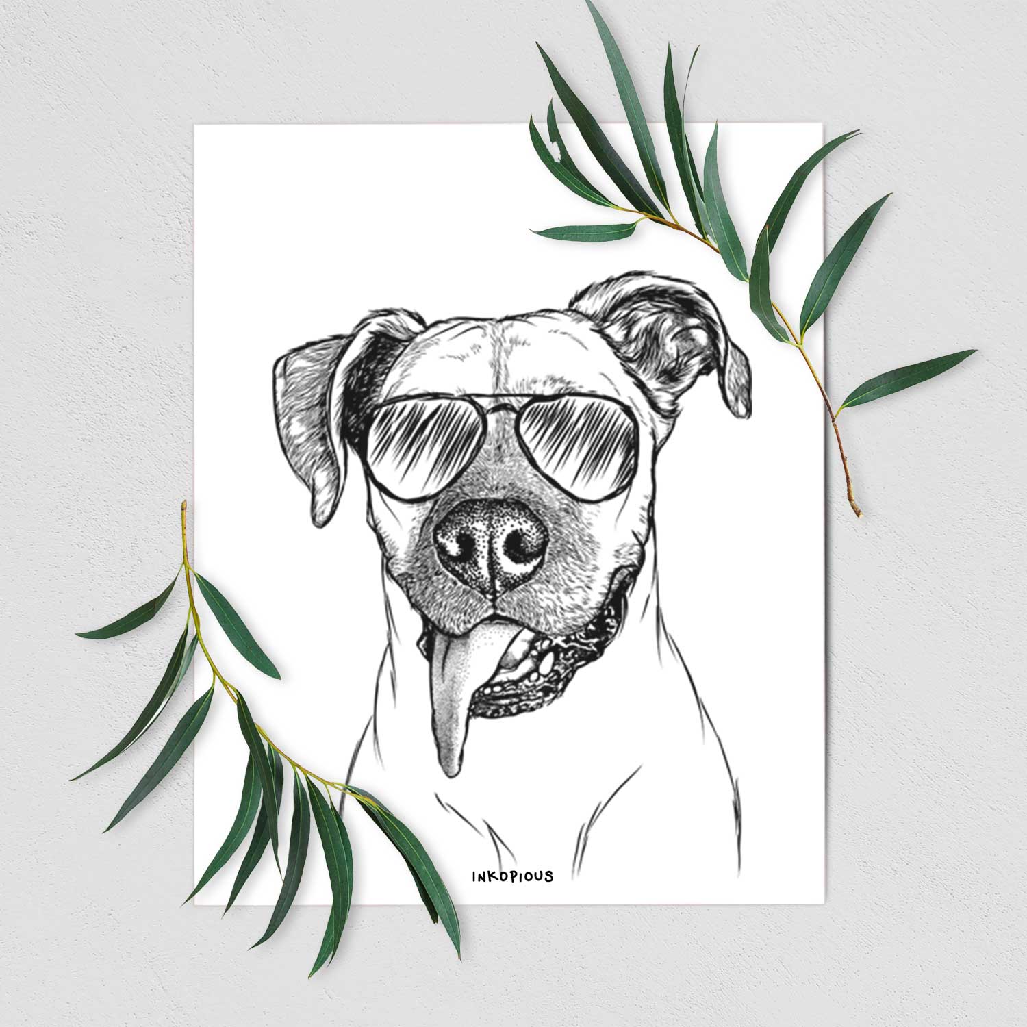 Sir Jake the Boxer Art Print