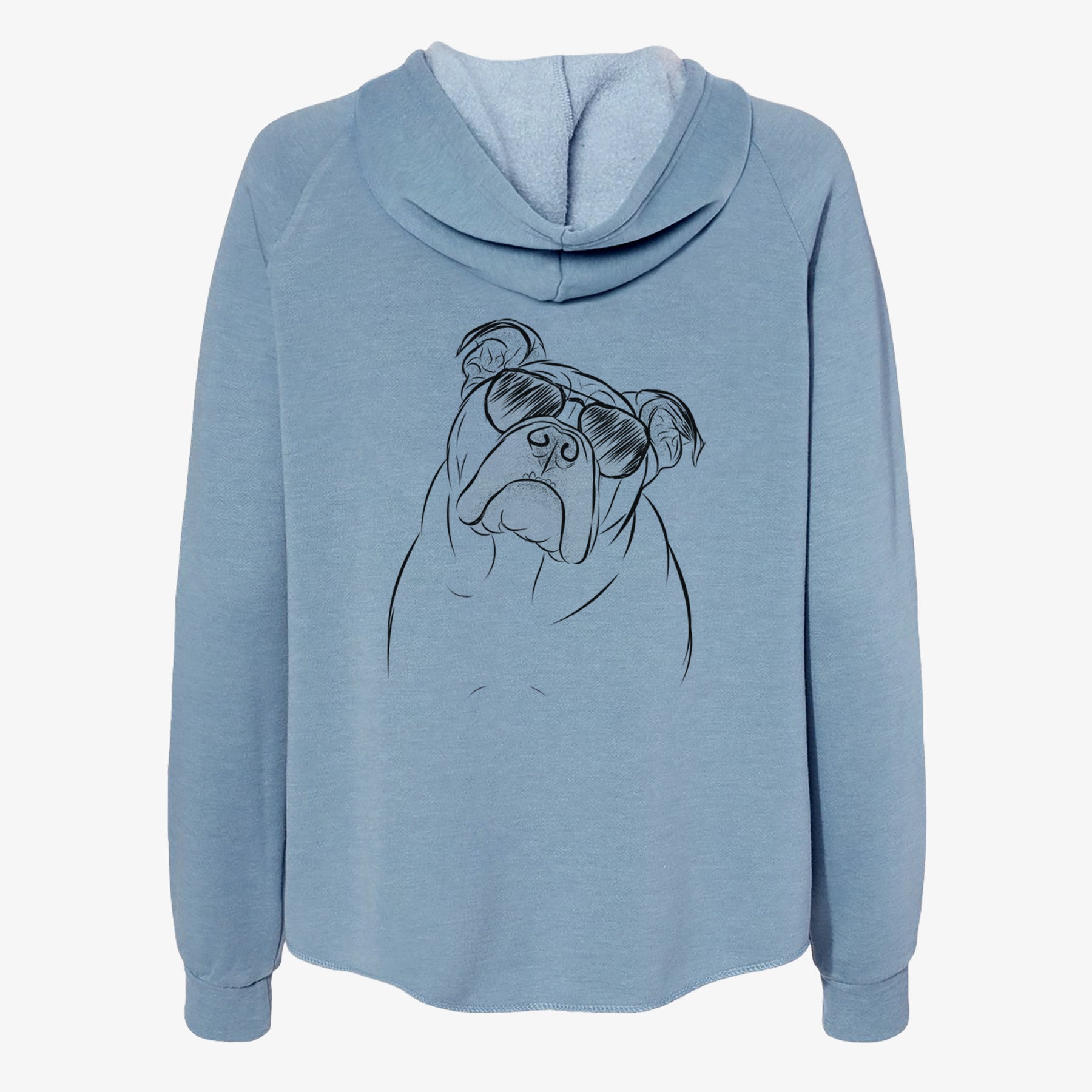 Sir Louis the English Bulldog - Women's Cali Wave Zip-Up Sweatshirt