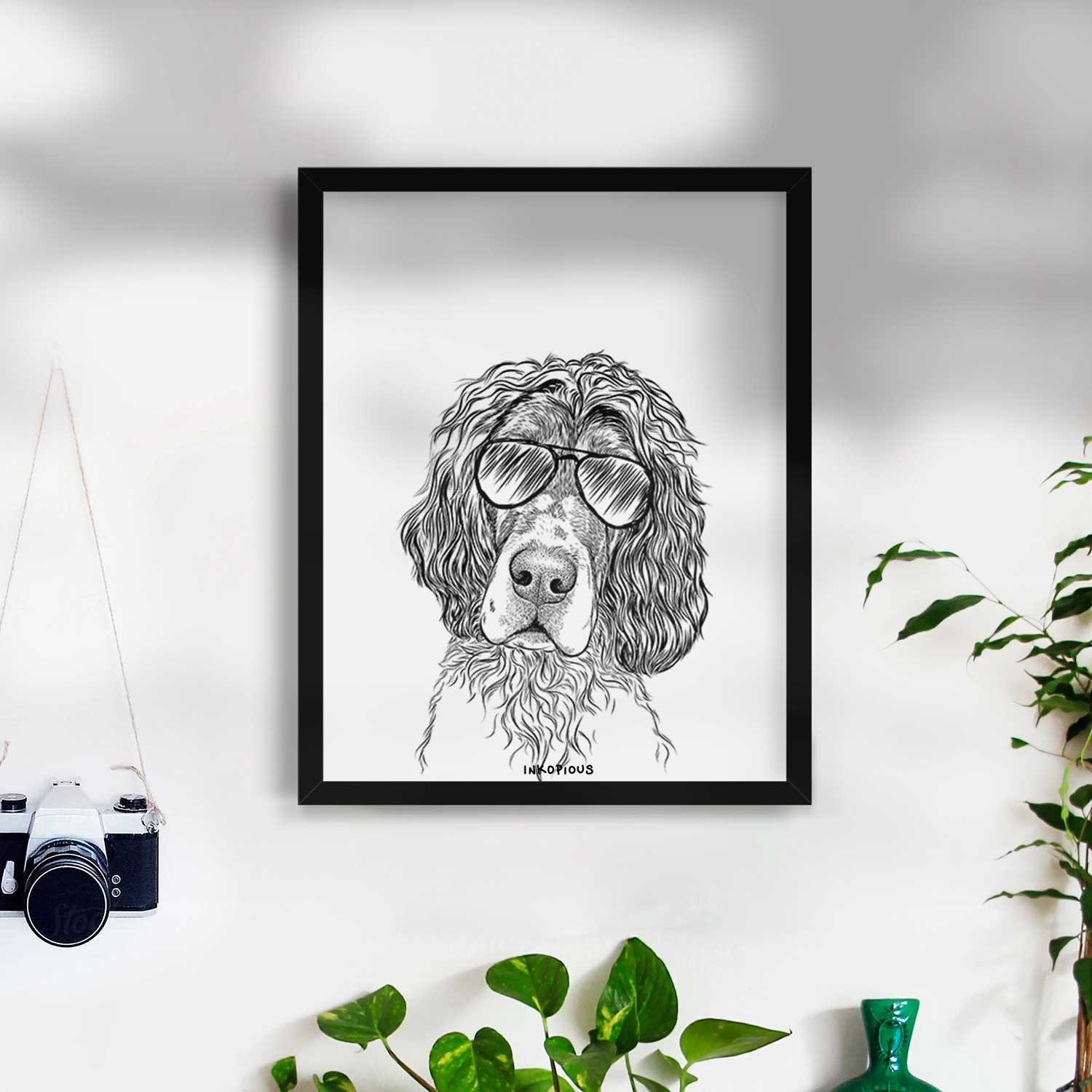 Sir Rexford the Blue Belton English Setter Art Print