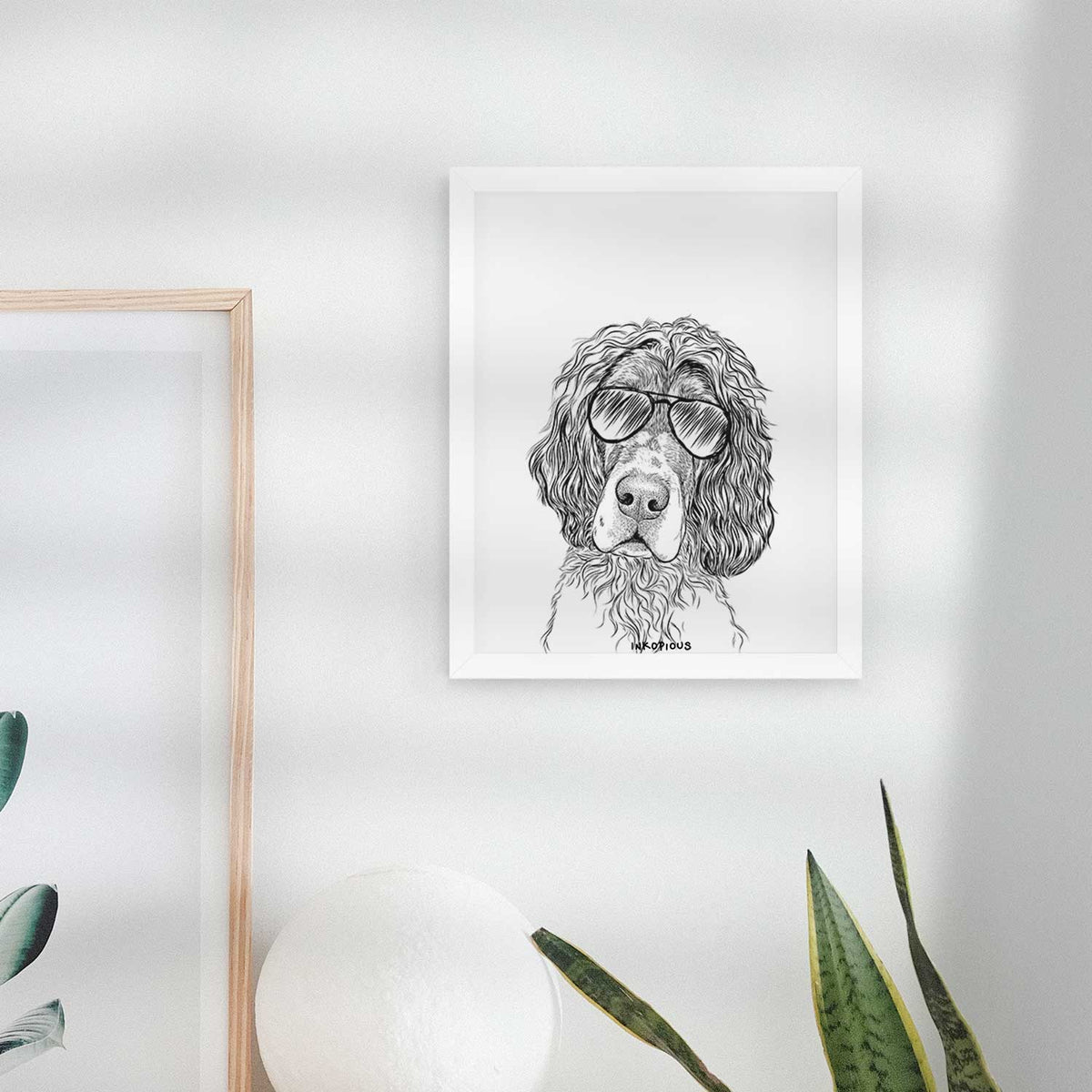 Sir Rexford the Blue Belton English Setter Art Print