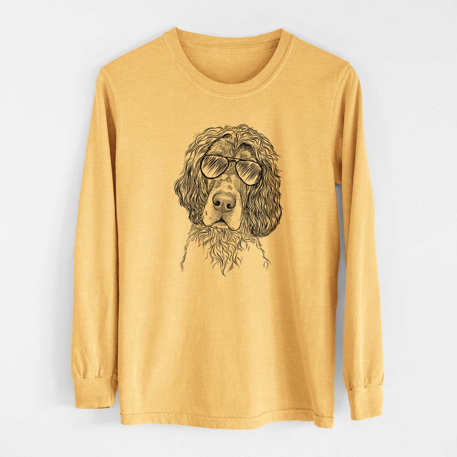 Aviators Sir Rexford the Blue Belton English Setter - Heavyweight 100% Cotton Long Sleeve