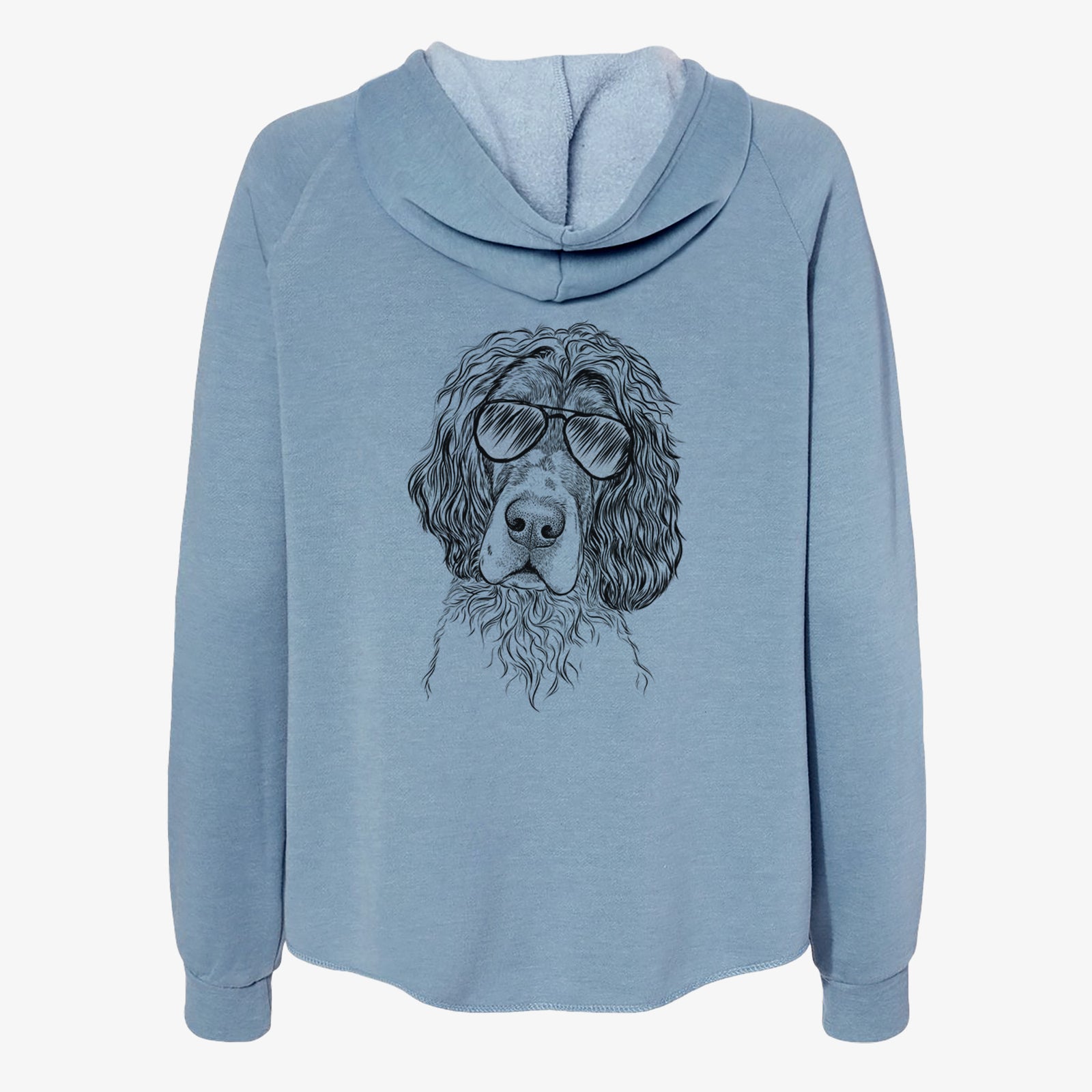 Sir Rexford the Blue Belton English Setter - Women's Cali Wave Zip-Up Sweatshirt