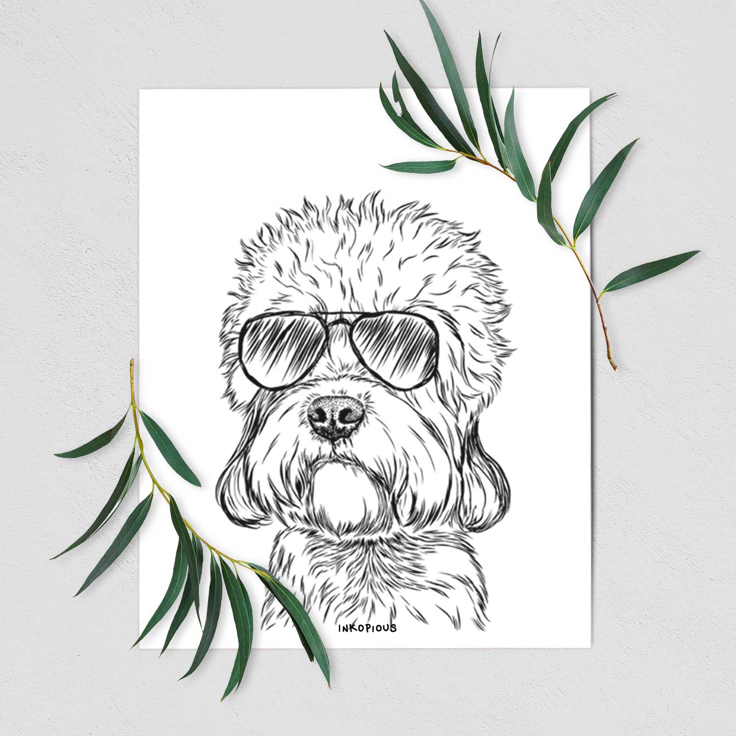 Sir Walter the Dandie Dinmont Terrier Art Print