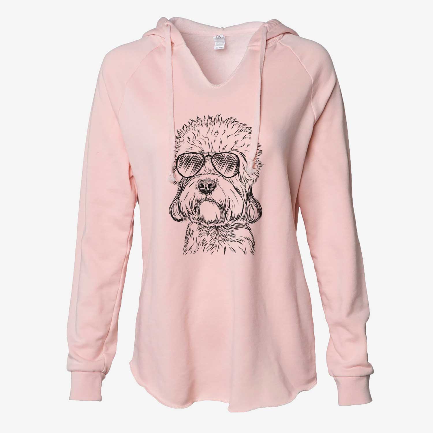 Sir Walter the Dandie Dinmont Terrier - Cali Wave Hooded Sweatshirt