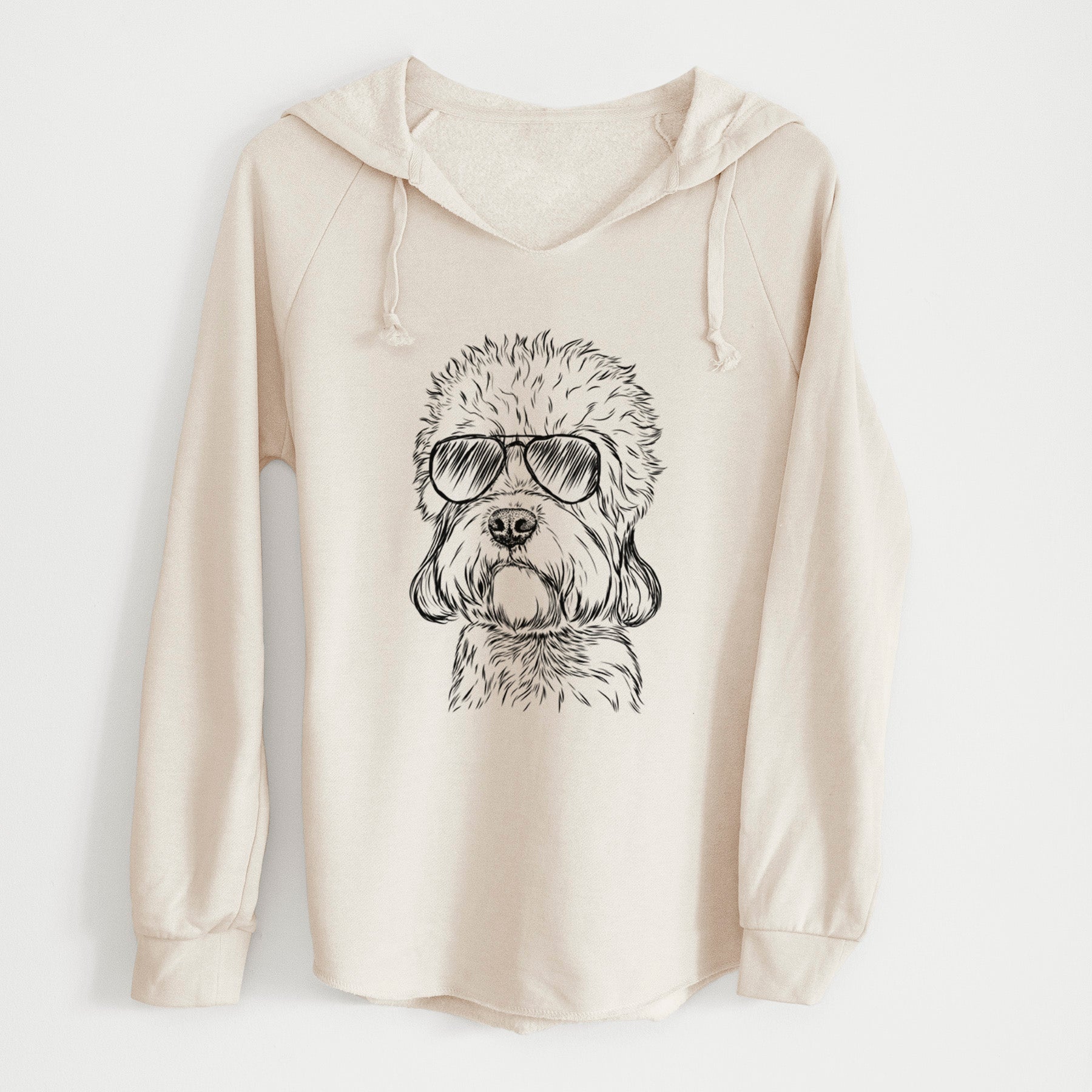 Aviator Sir Walter the Dandie Dinmont Terrier - Cali Wave Hooded Sweatshirt