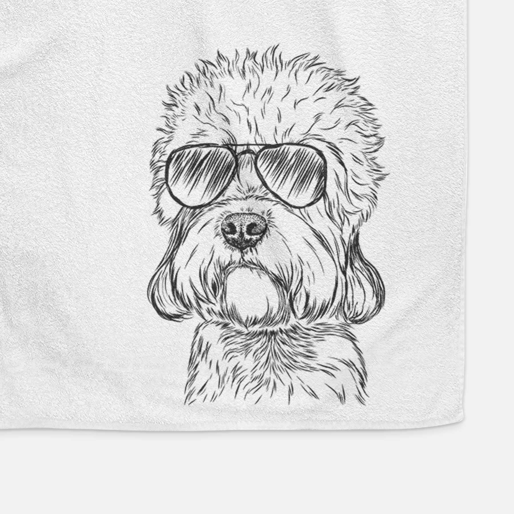 Sir Walter the Dandie Dinmont Terrier Decorative Hand Towel