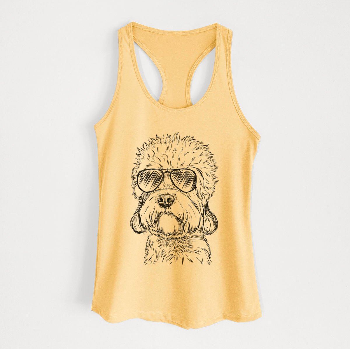 Sir Walter the Dandie Dinmont Terrier - Women's Racerback Tanktop