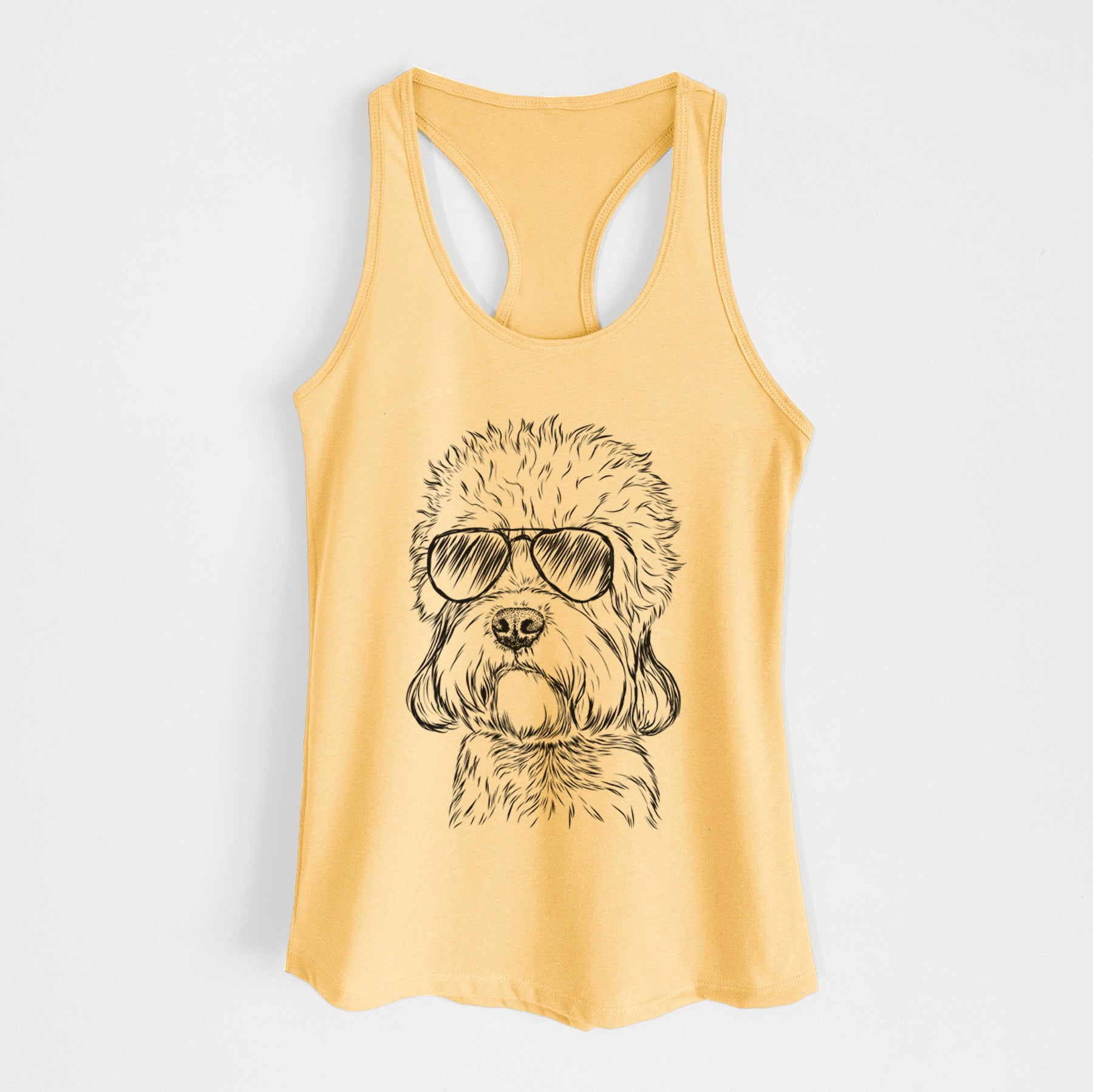 Sir Walter the Dandie Dinmont Terrier - Women's Racerback Tanktop