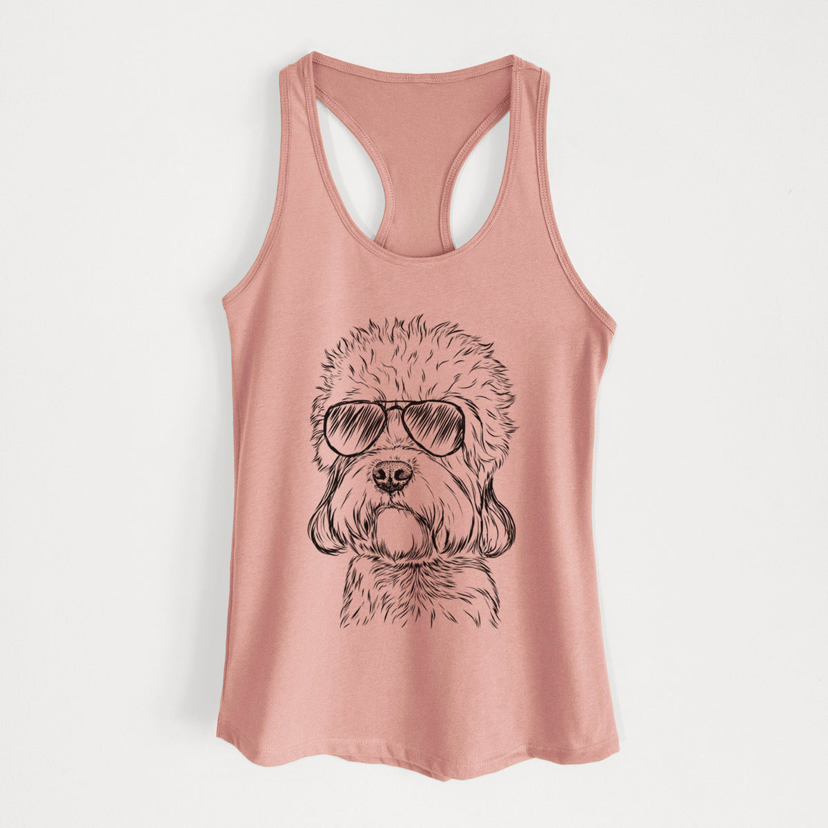 Sir Walter the Dandie Dinmont Terrier - Women's Racerback Tanktop