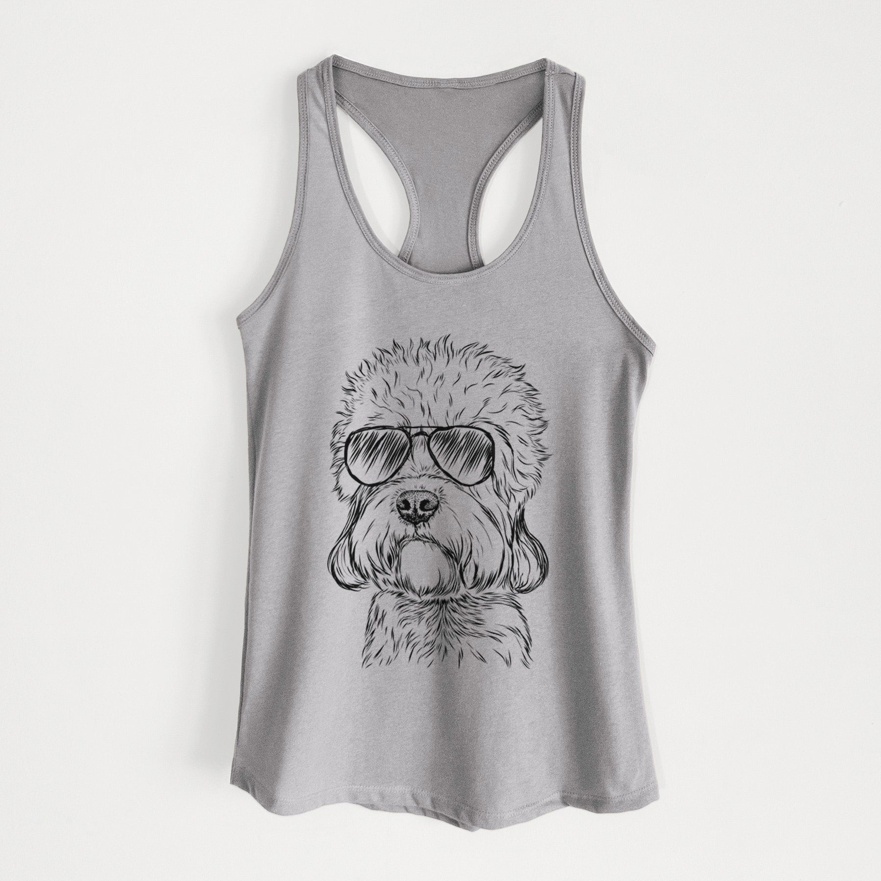 Sir Walter the Dandie Dinmont Terrier - Women's Racerback Tanktop