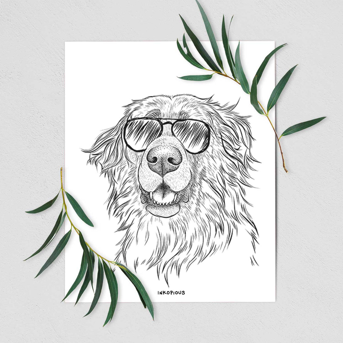 Siri the Leonberger Art Print