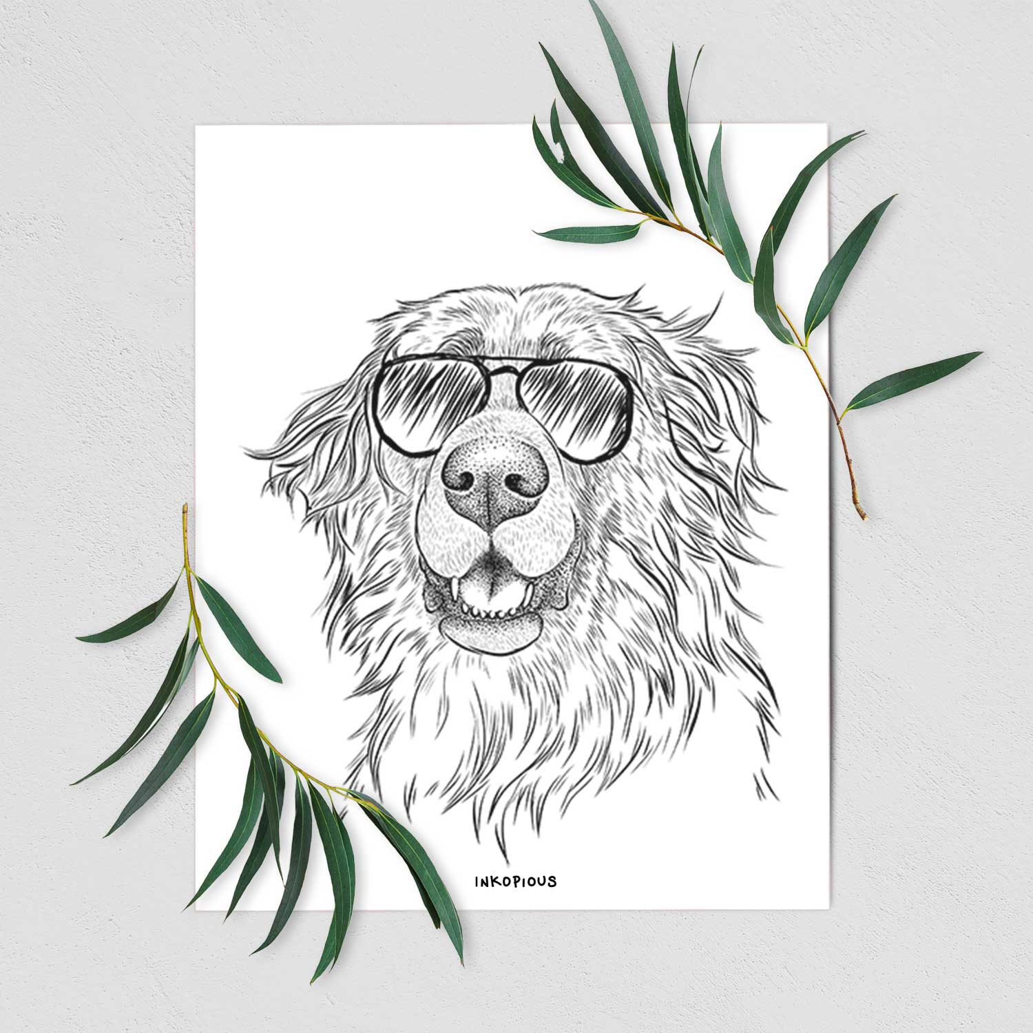 Siri the Leonberger Art Print