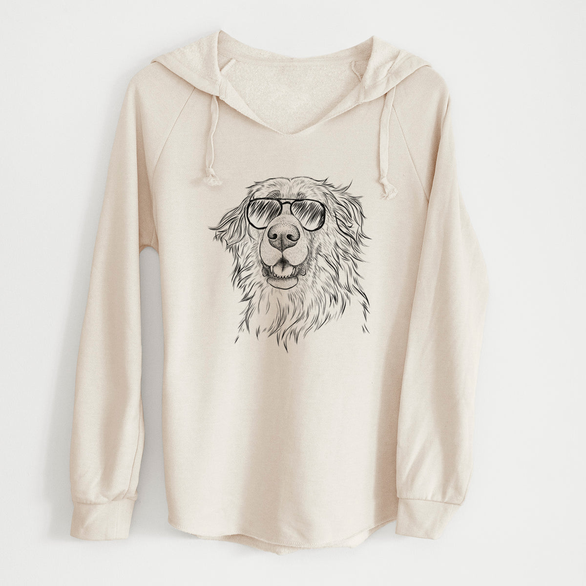 Aviator Siri the Leonberger - Cali Wave Hooded Sweatshirt