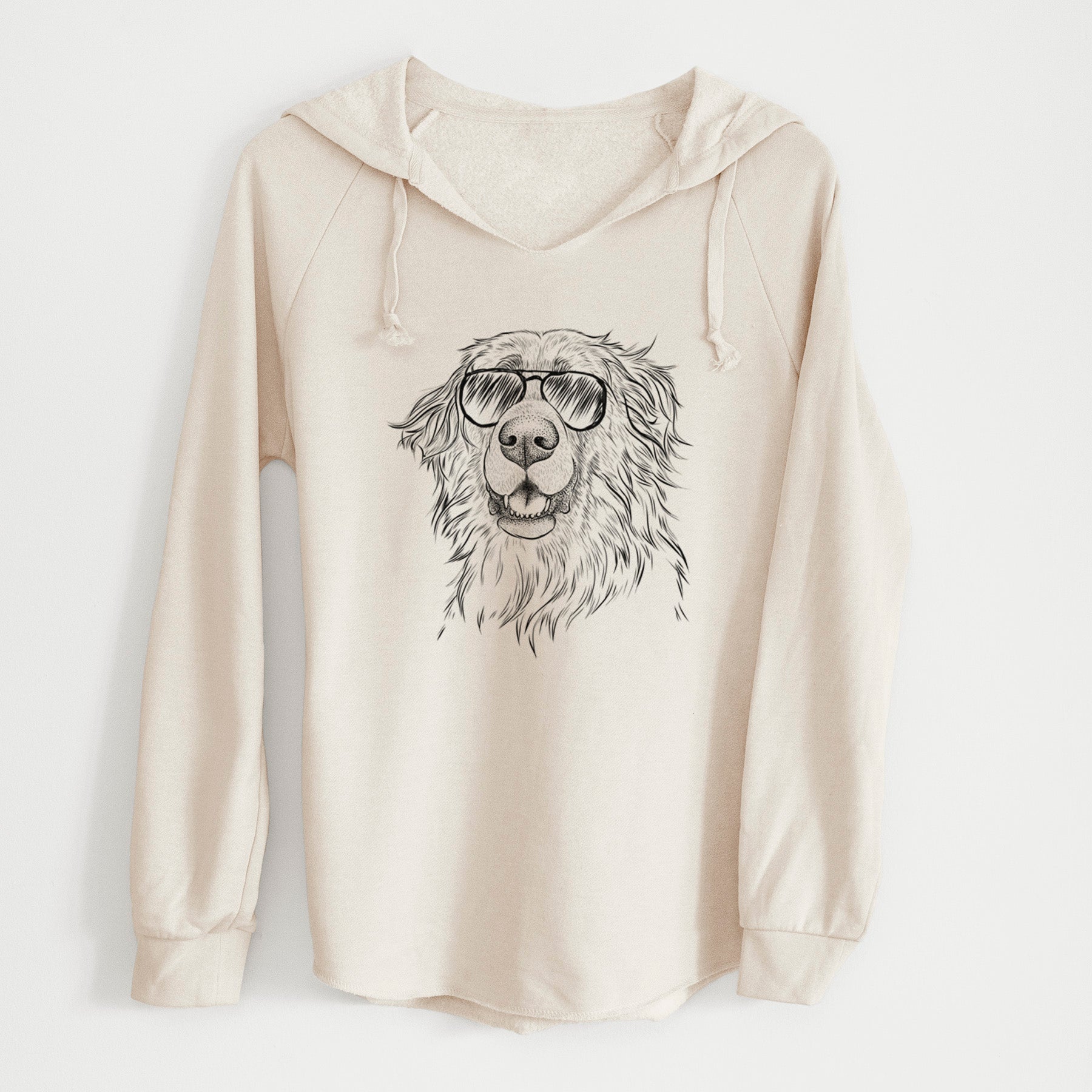 Aviator Siri the Leonberger - Cali Wave Hooded Sweatshirt