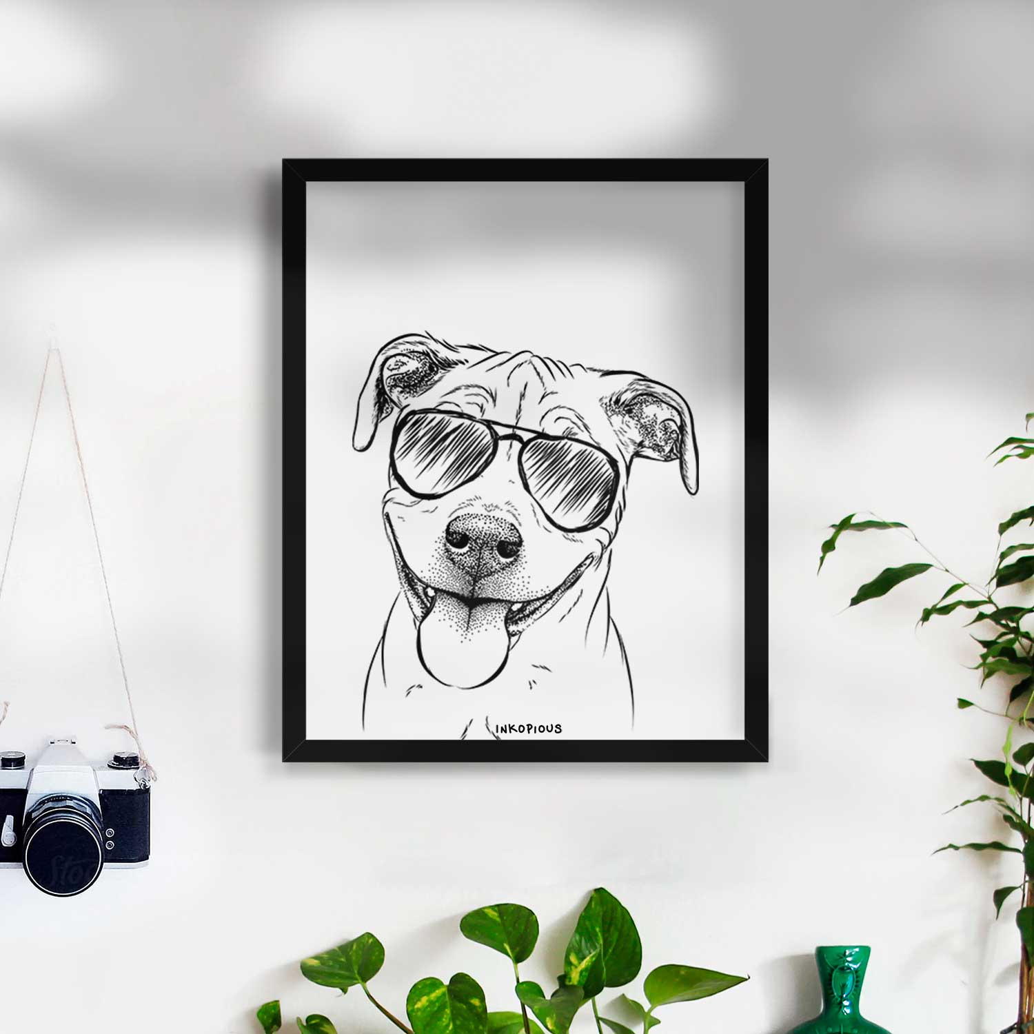 Skye the Pitweiler Art Print