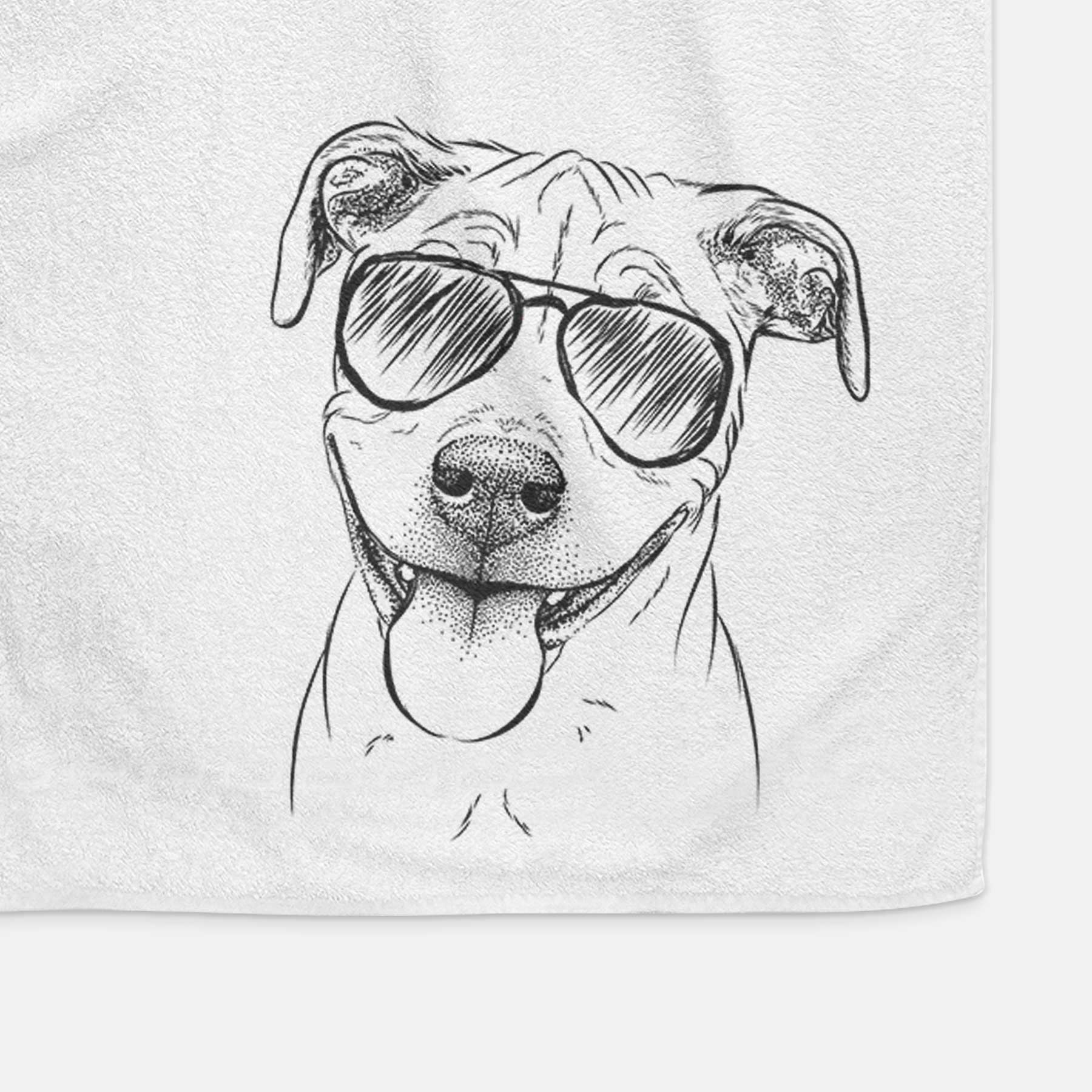 Skye the Pitweiler Decorative Hand Towel