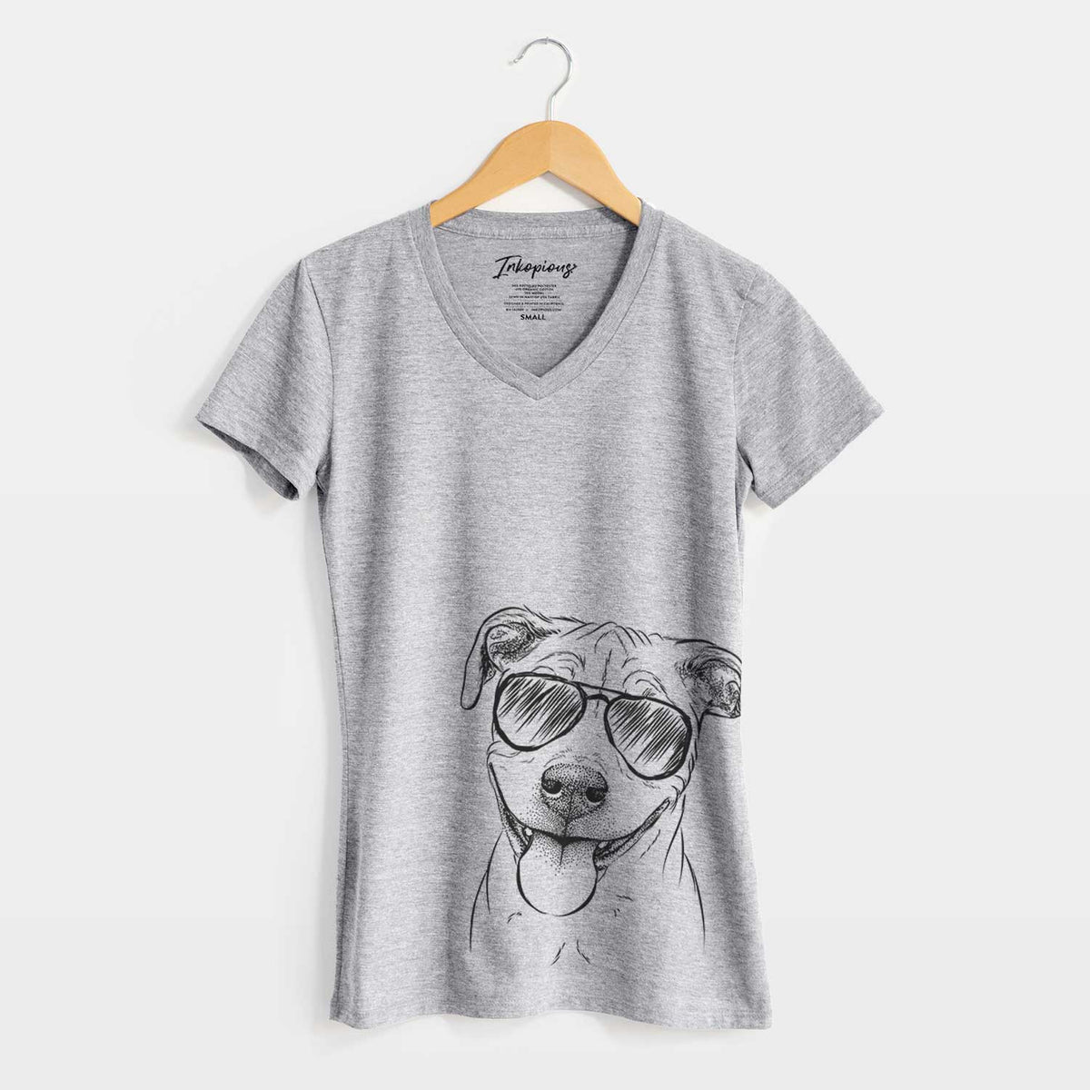 Aviator Skye the Pitweiler - Women&#39;s V-neck Shirt