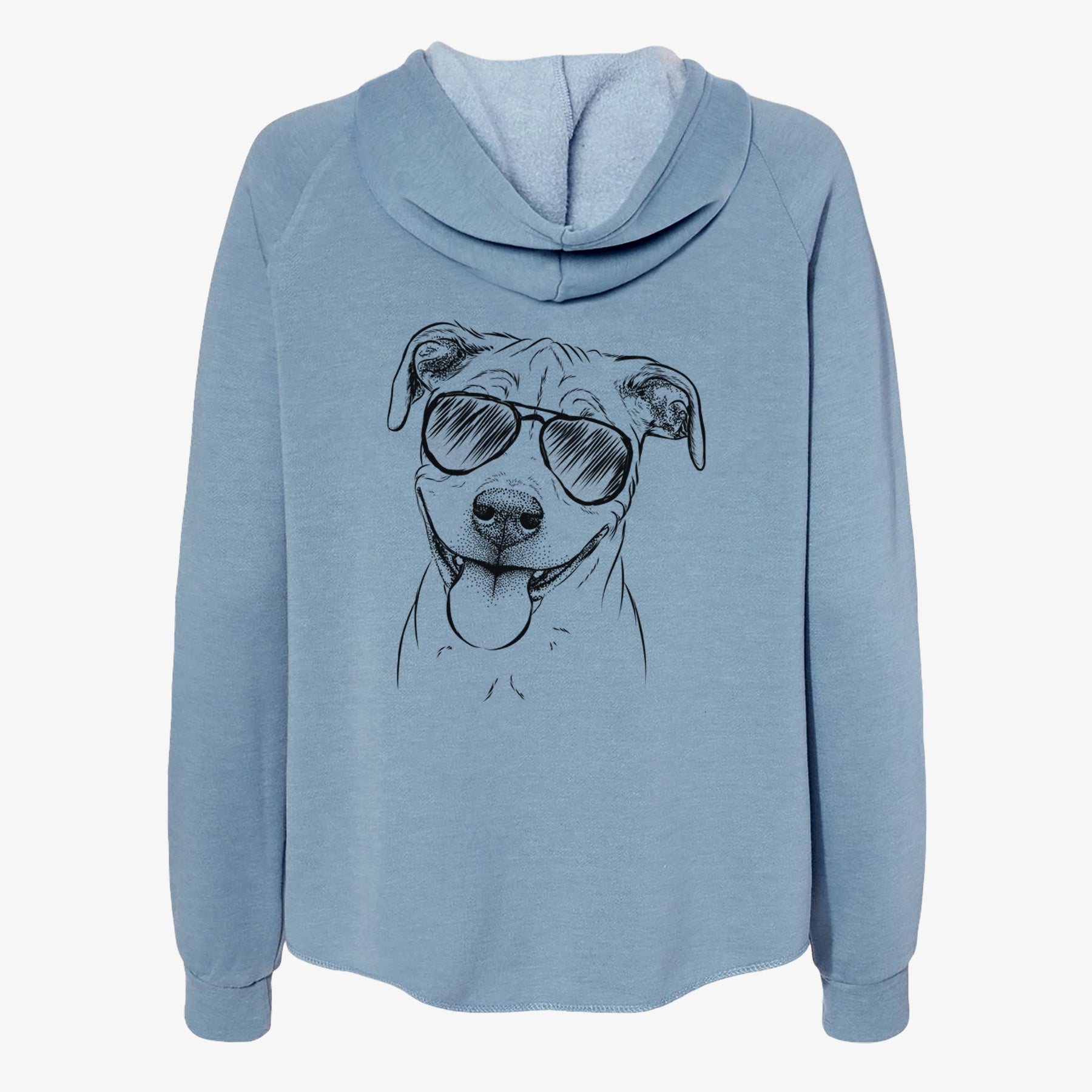 Skye the Pitweiler - Women's Cali Wave Zip-Up Sweatshirt