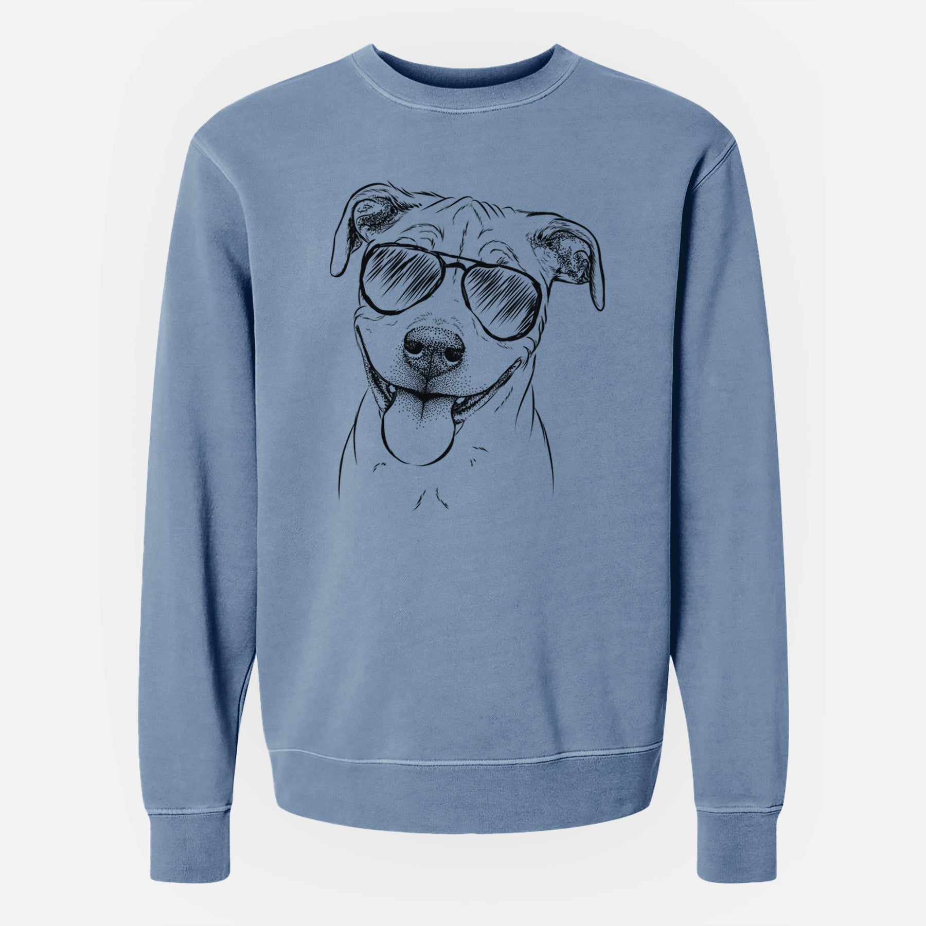 Aviator Skye the Pitweiler - Unisex Pigment Dyed Crew Sweatshirt