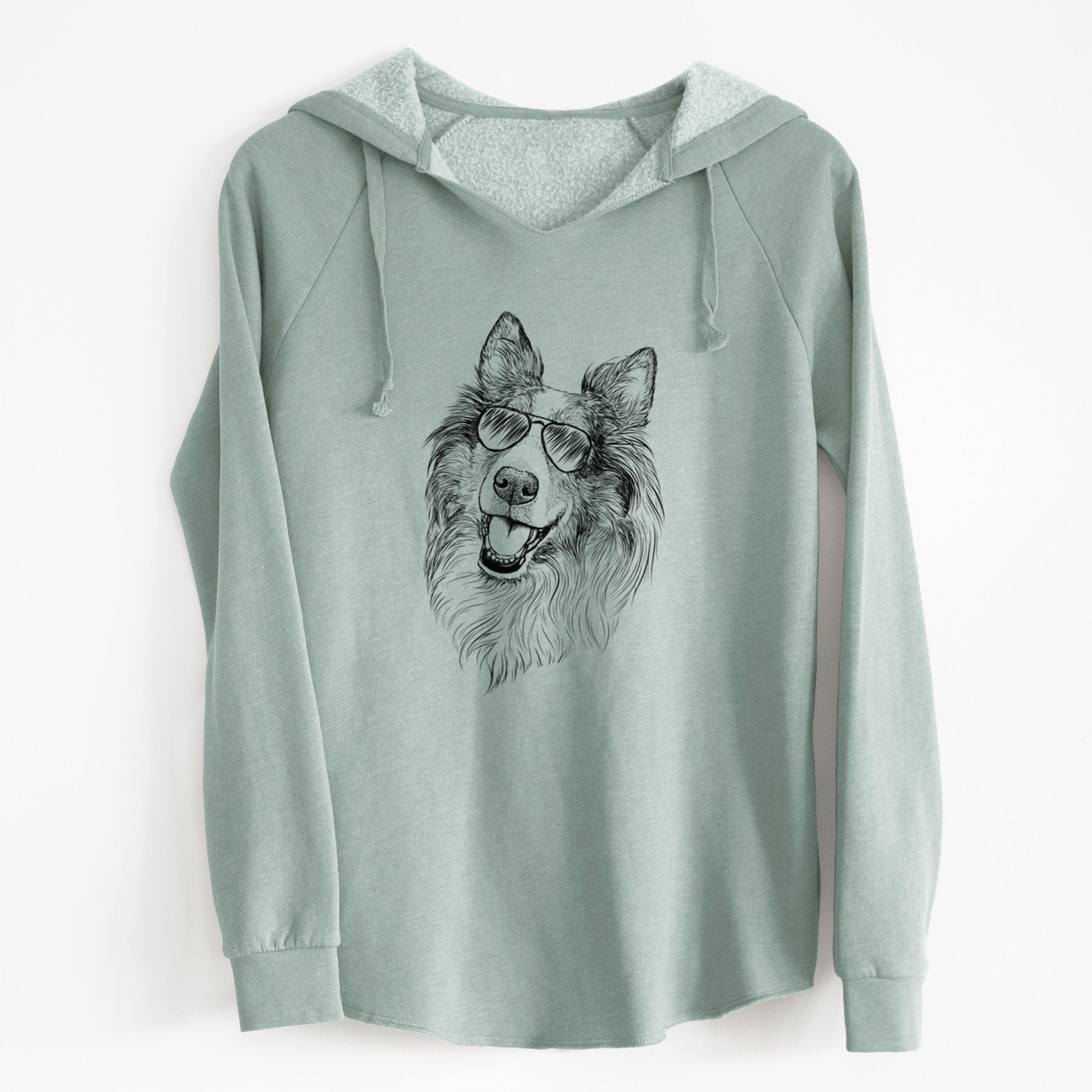 Aviator Skylar the Shetland Sheepdog - Cali Wave Hooded Sweatshirt