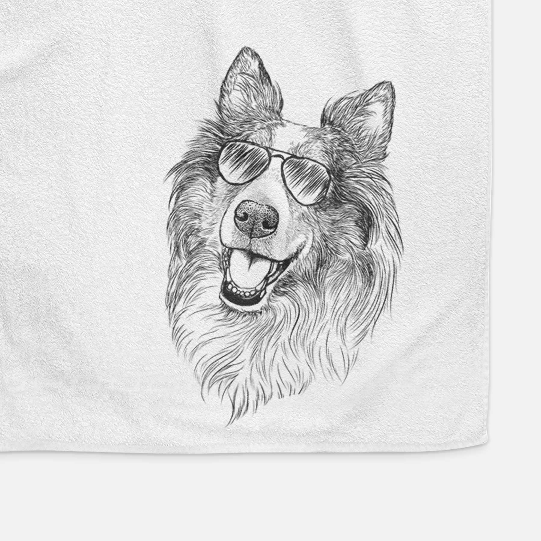 Skylar the Shetland Sheepdog Decorative Hand Towel