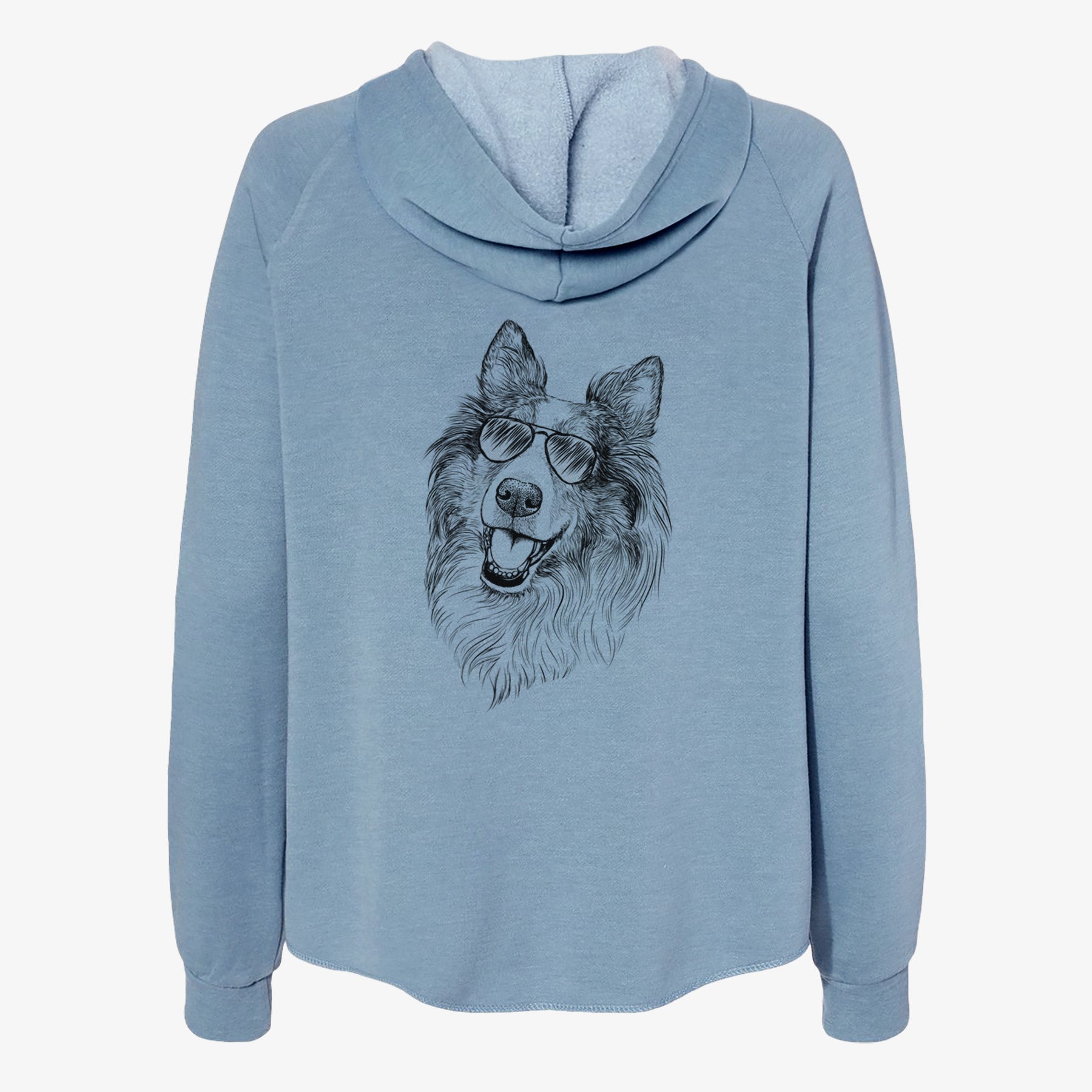 Skylar the Shetland Sheepdog - Women's Cali Wave Zip-Up Sweatshirt