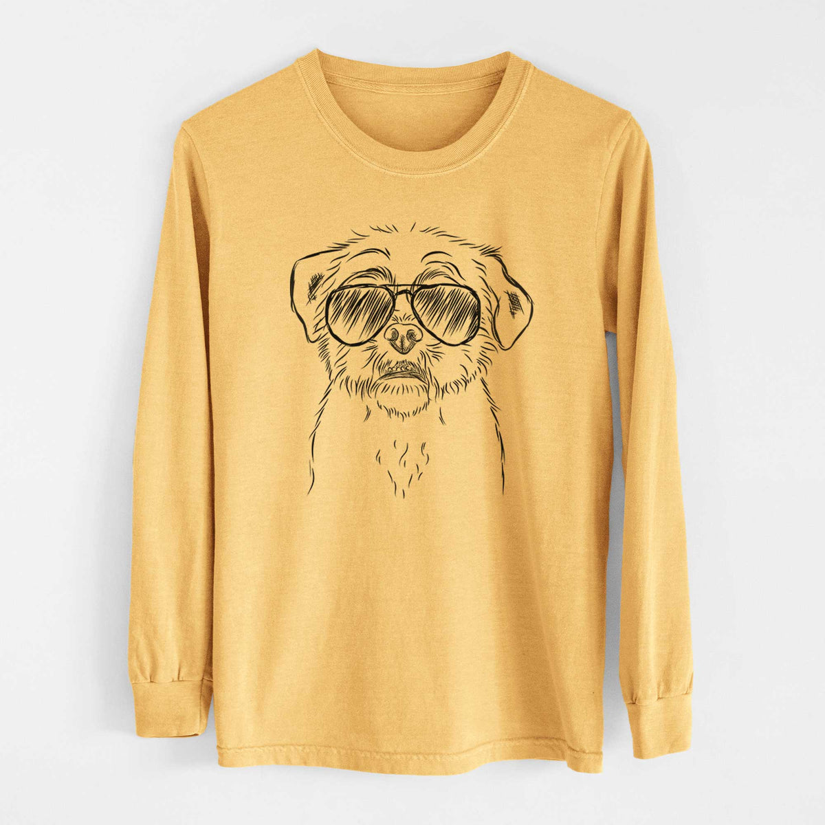 Aviators Smash the Shih Tzu - Heavyweight 100% Cotton Long Sleeve
