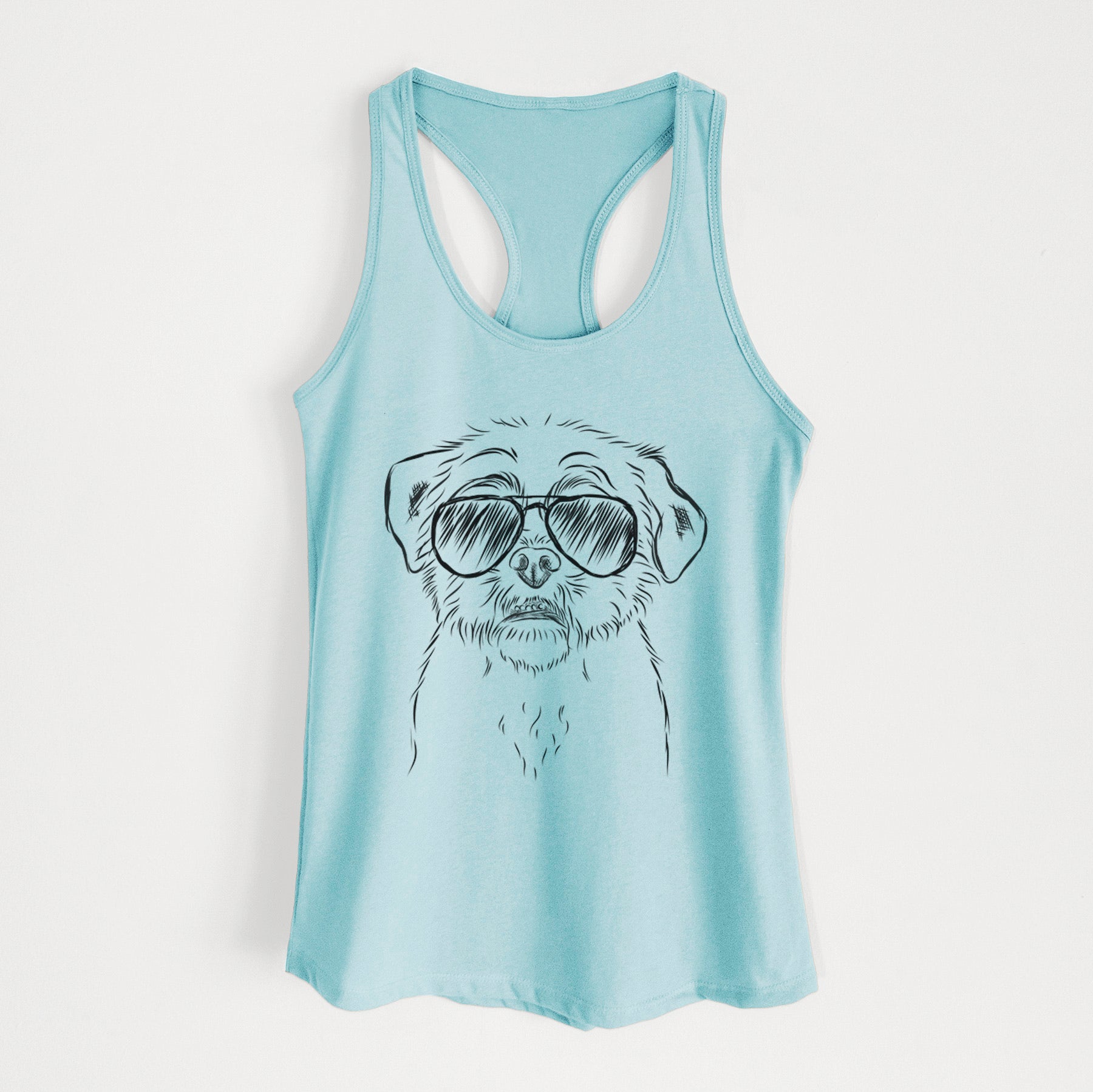 Smash the Shih Tzu - Women's Racerback Tanktop