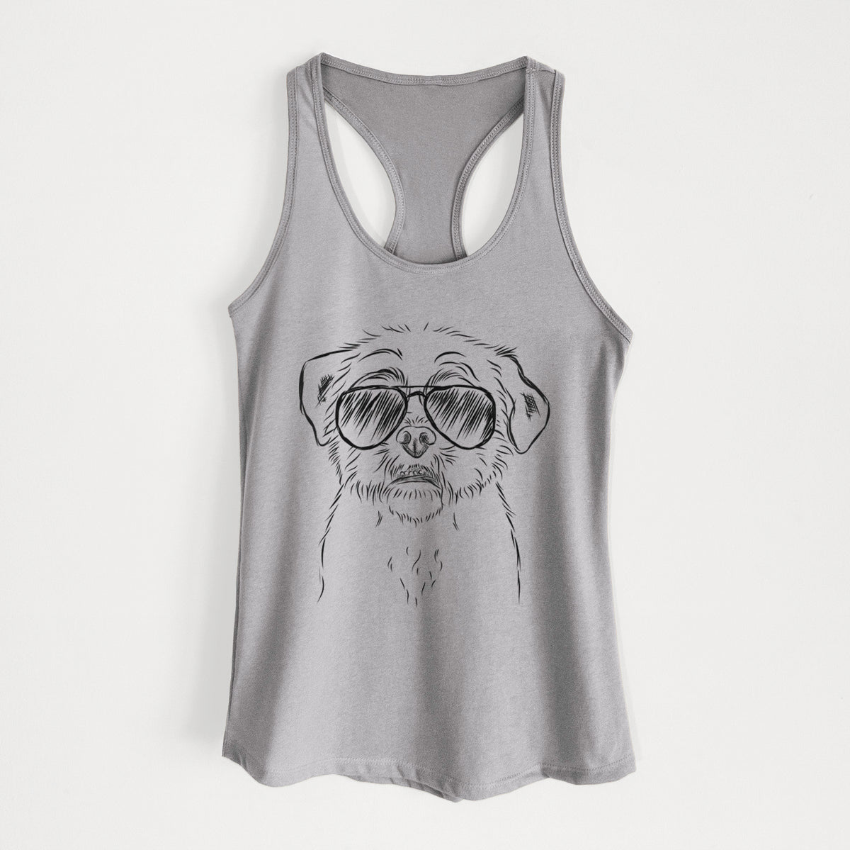 Smash the Shih Tzu - Women's Racerback Tanktop