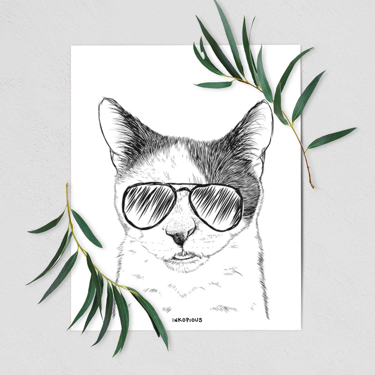 Smeagol the Cat Art Print