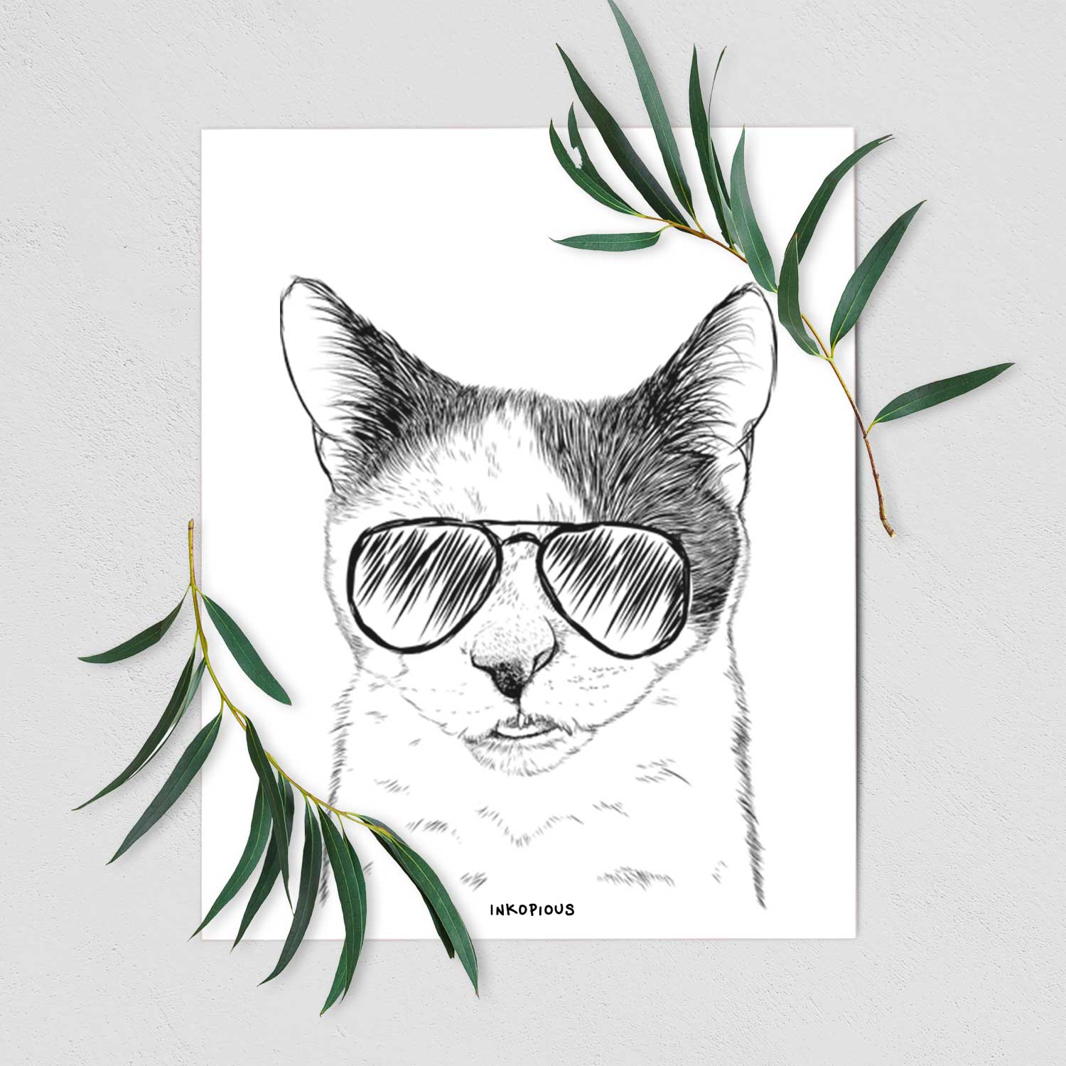 Smeagol the Cat Art Print