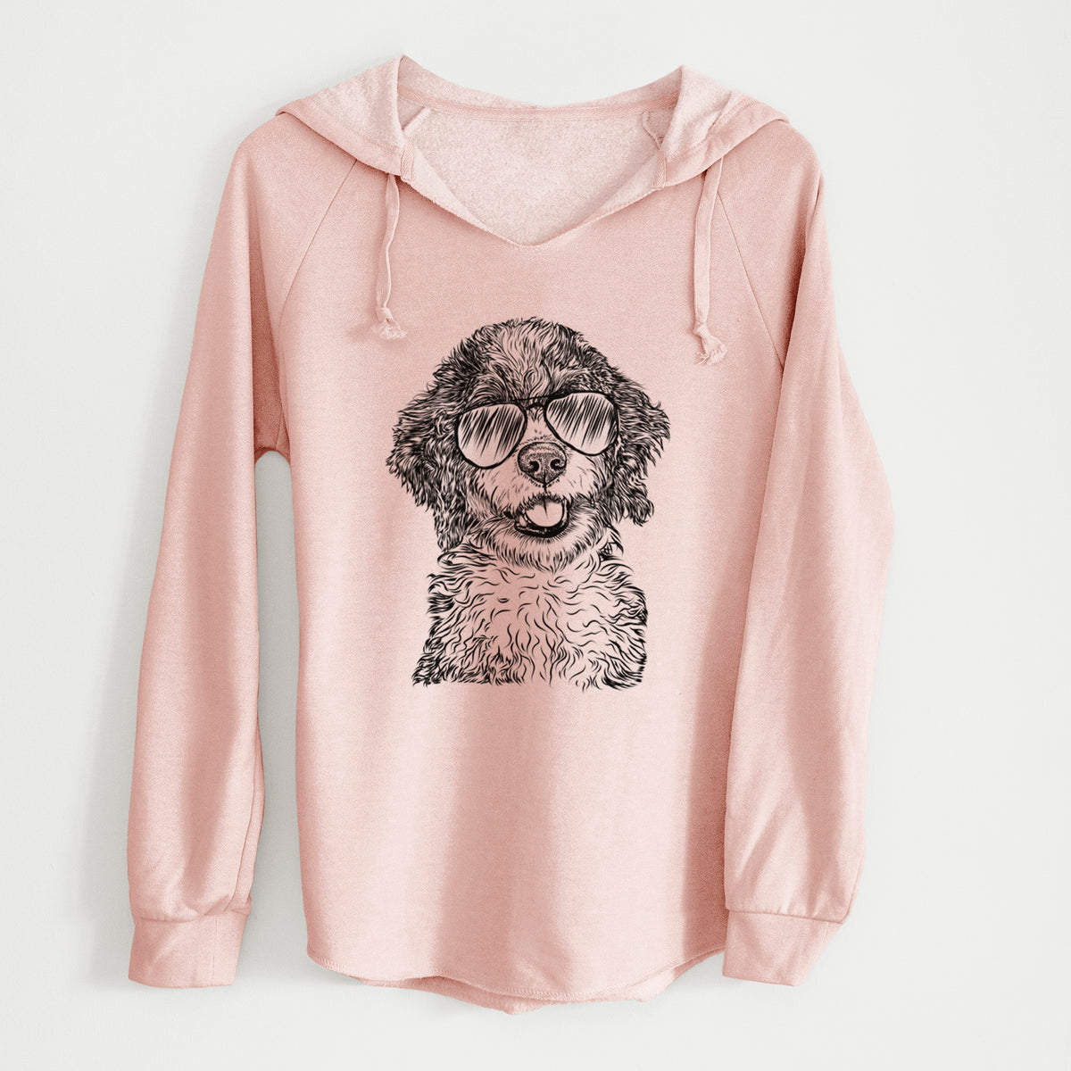 Aviator Smoky the Bernedoodle Puppy - Cali Wave Hooded Sweatshirt