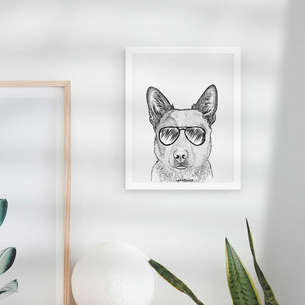 Snap the Australian Cattle Dog Art Print