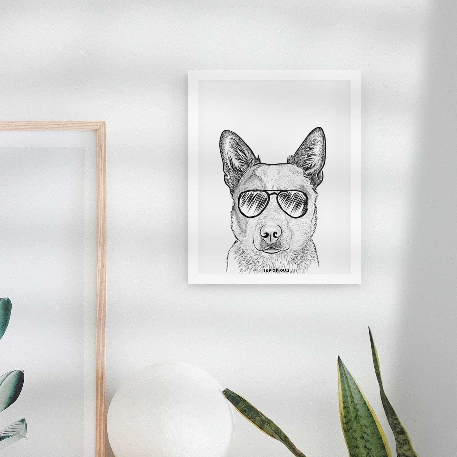 Snap the Australian Cattle Dog Art Print