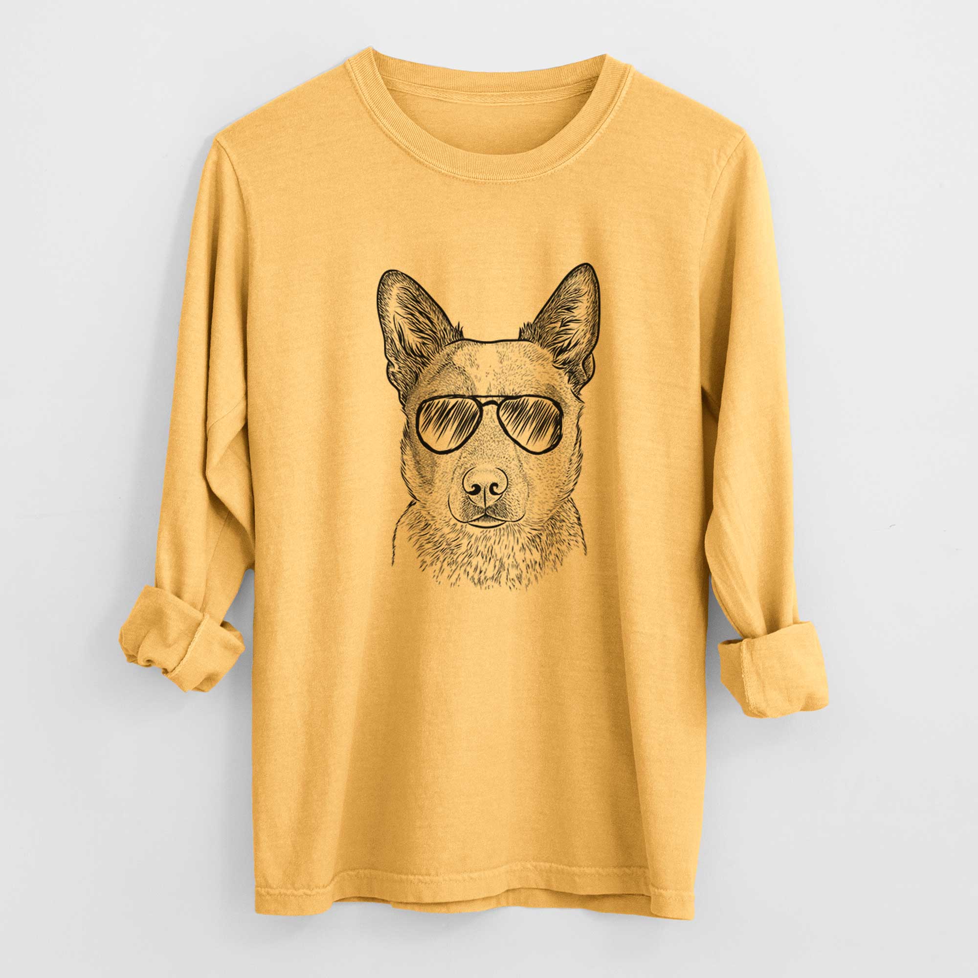 Aviators Snap the Australian Cattle Dog - Heavyweight 100% Cotton Long Sleeve