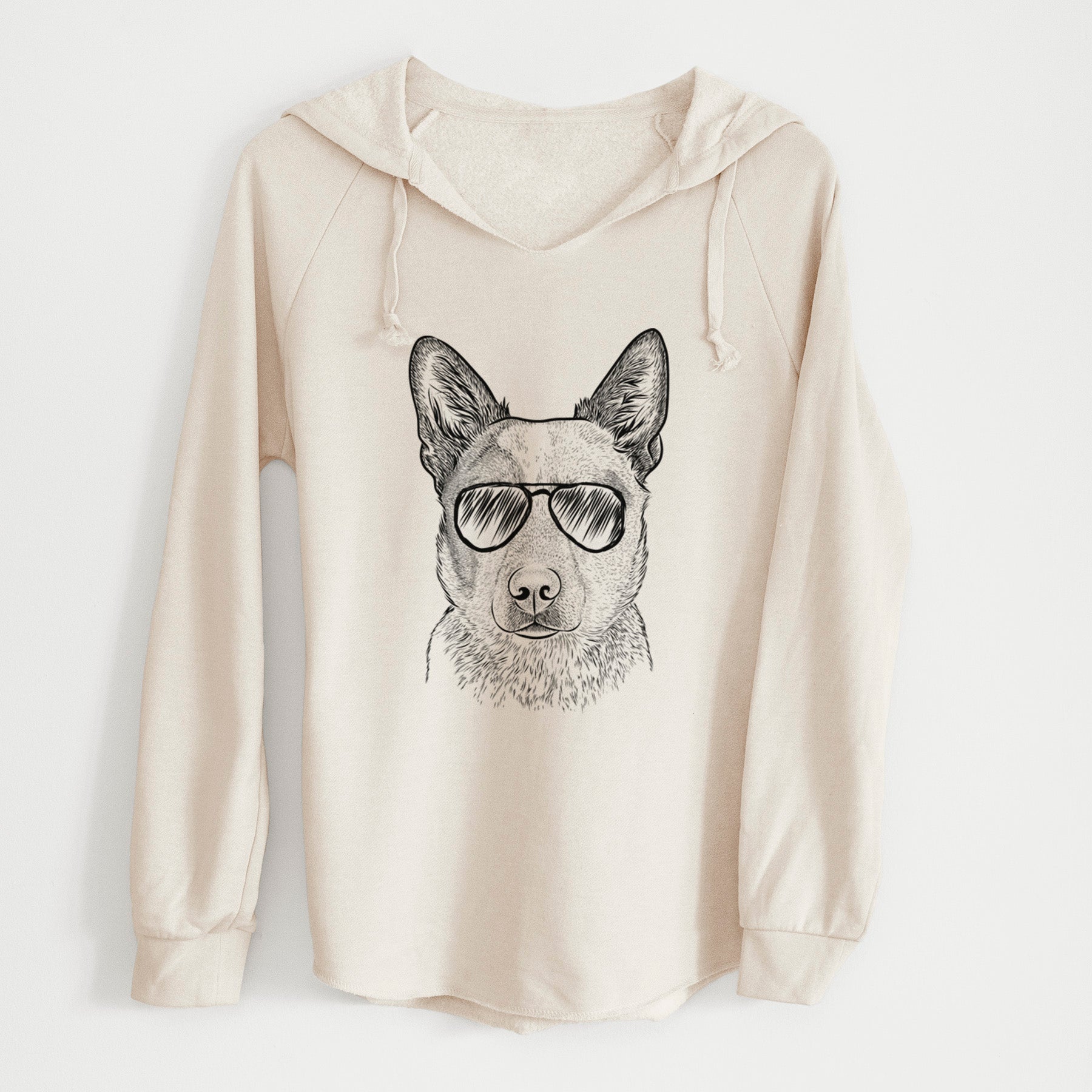 Aviator Snap the Australian Cattle Dog - Cali Wave Hooded Sweatshirt