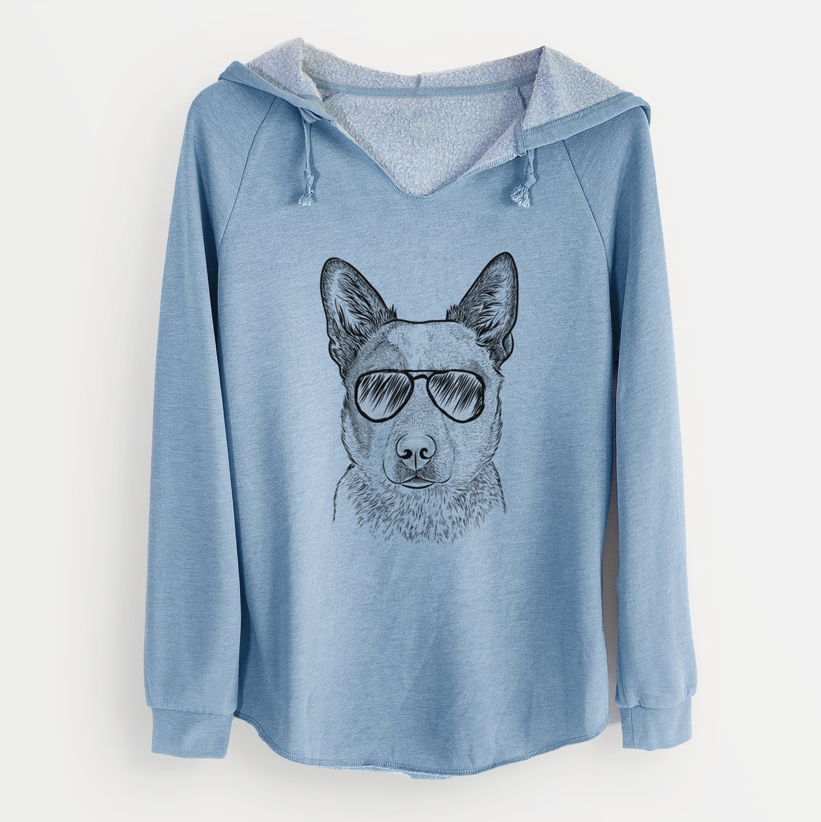 Aviator Snap the Australian Cattle Dog - Cali Wave Hooded Sweatshirt