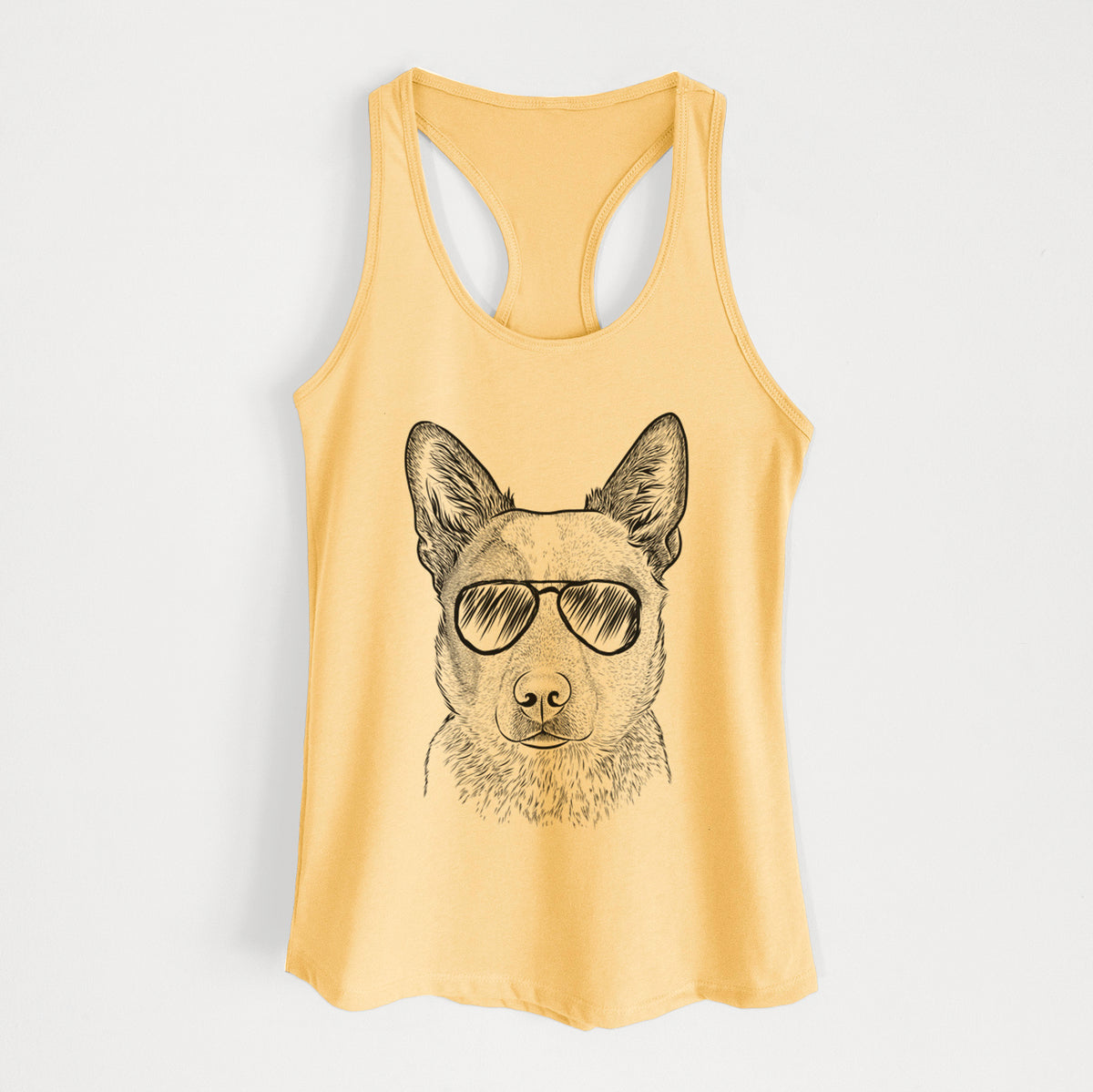 Snap the Australian Cattle Dog - Women's Racerback Tanktop