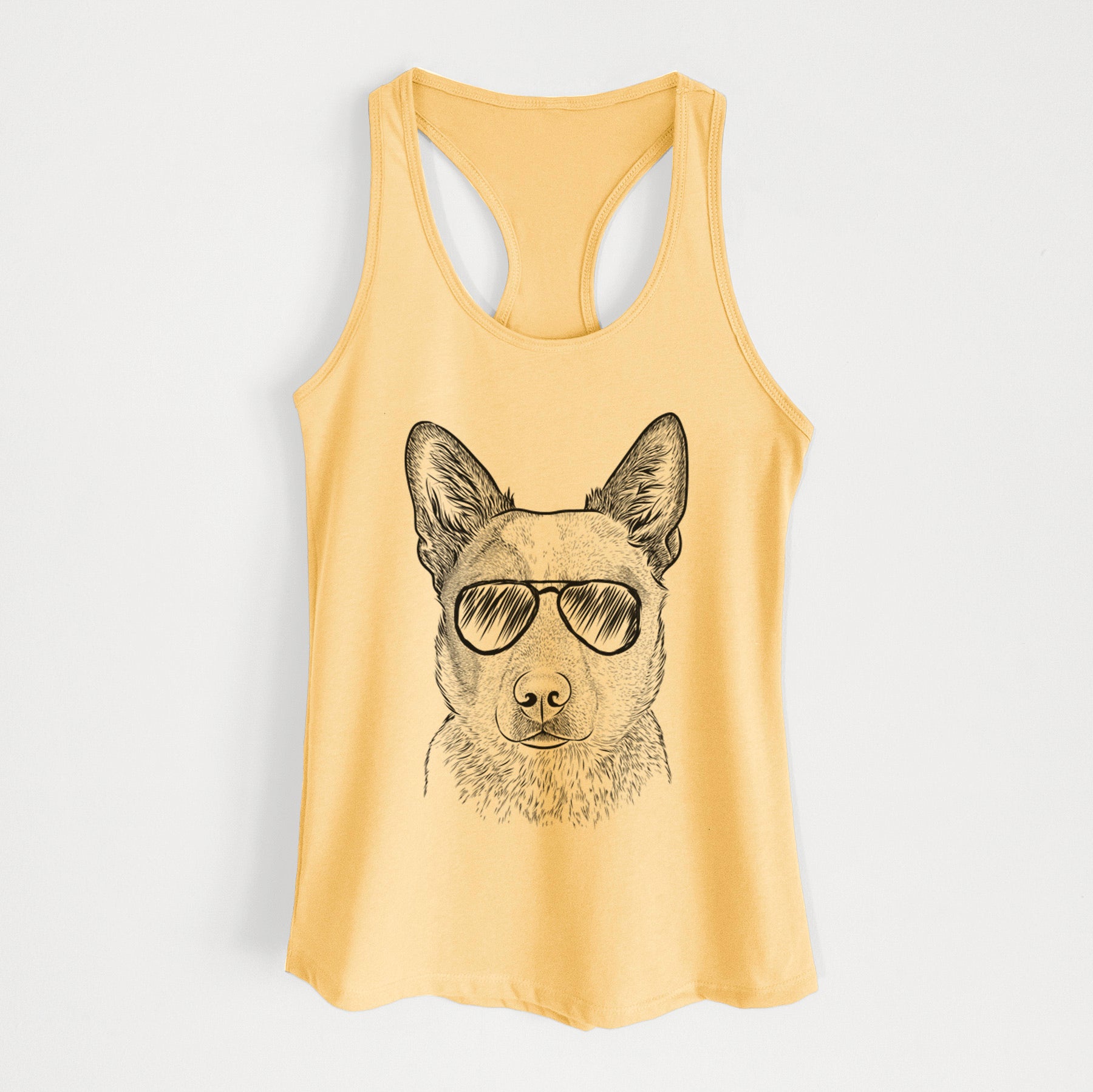 Snap the Australian Cattle Dog - Women's Racerback Tanktop