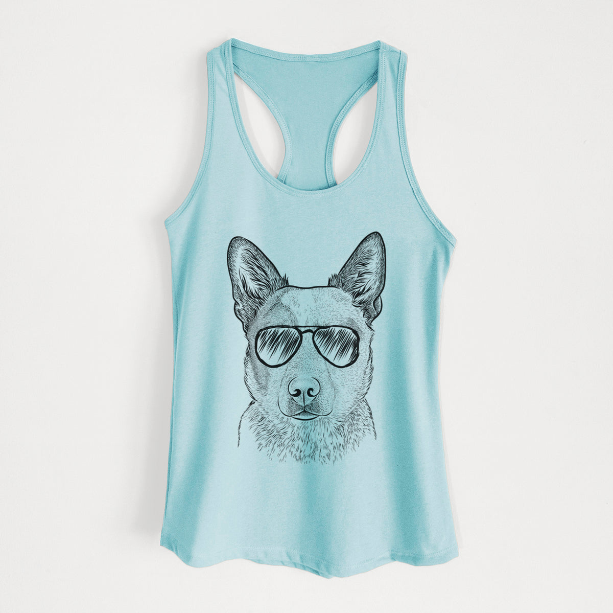 Snap the Australian Cattle Dog - Women's Racerback Tanktop