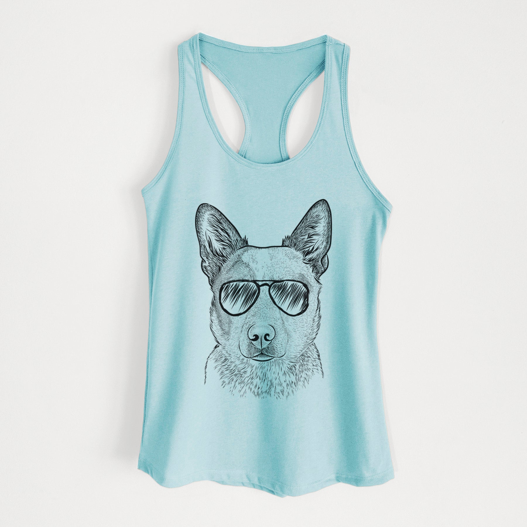 Snap the Australian Cattle Dog - Women's Racerback Tanktop