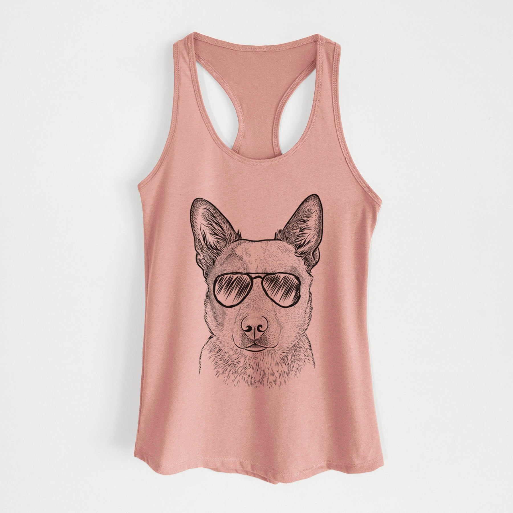 Snap the Australian Cattle Dog - Women's Racerback Tanktop