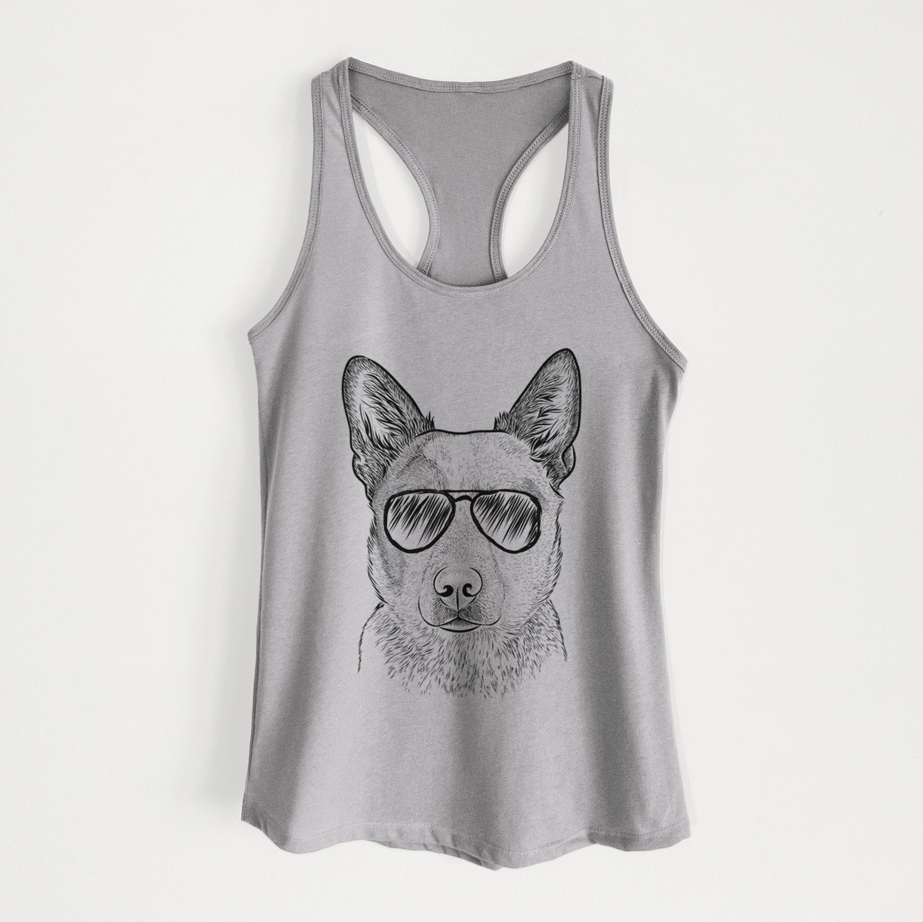 Snap the Australian Cattle Dog - Women's Racerback Tanktop